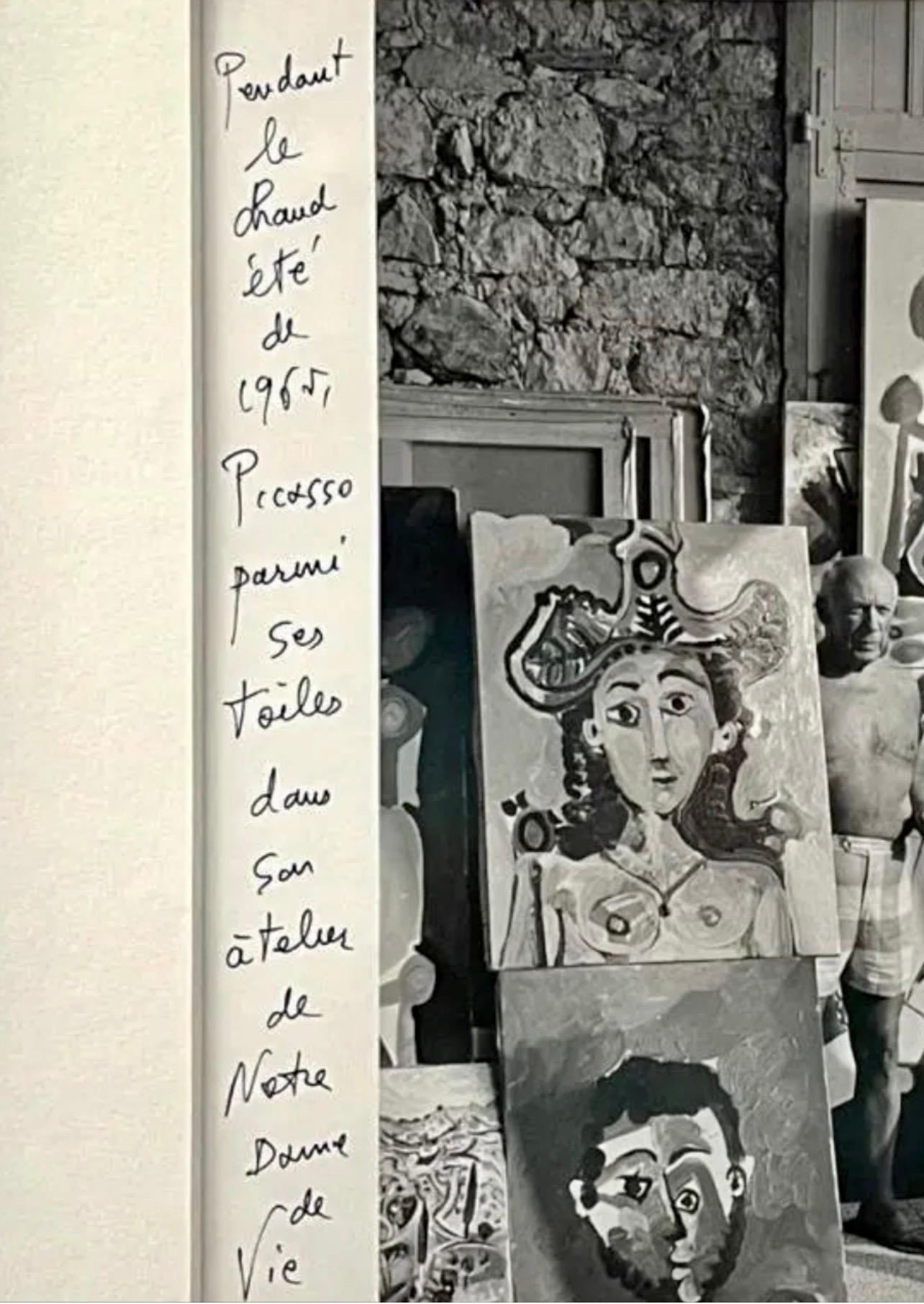 Silver Gelatin Photograph Hand Signed Photo Pablo Picasso Studio, Lucien Clergue 2