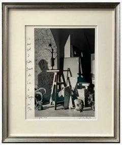 Silver Gelatin Photograph Hand Signed Photo Pablo Picasso Studio Lucien Clergue