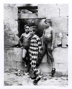 Trio de Saltimbanques, Arles 1955, Photo by Lucien Clergue