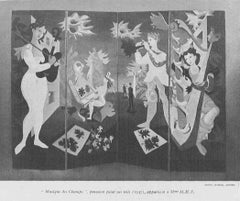 Lucien Coutaud (1904-1977)  - Screen painted on canvas