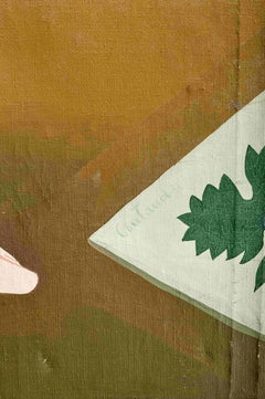 Lucien Coutaud (1904-1977)  - Screen - Paravent - painted on canvas