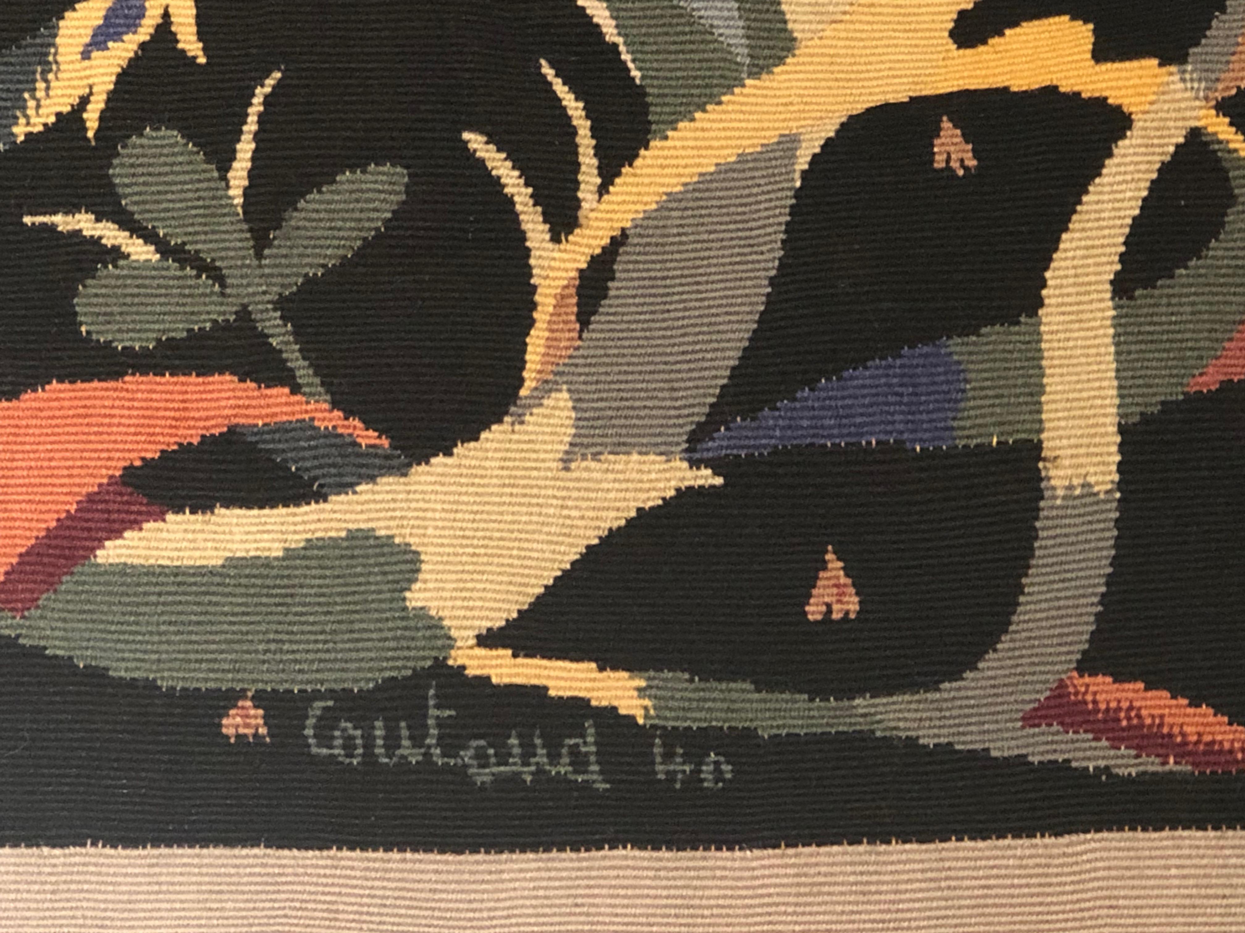 French Lucien Coutaud Aubusson Tapestry