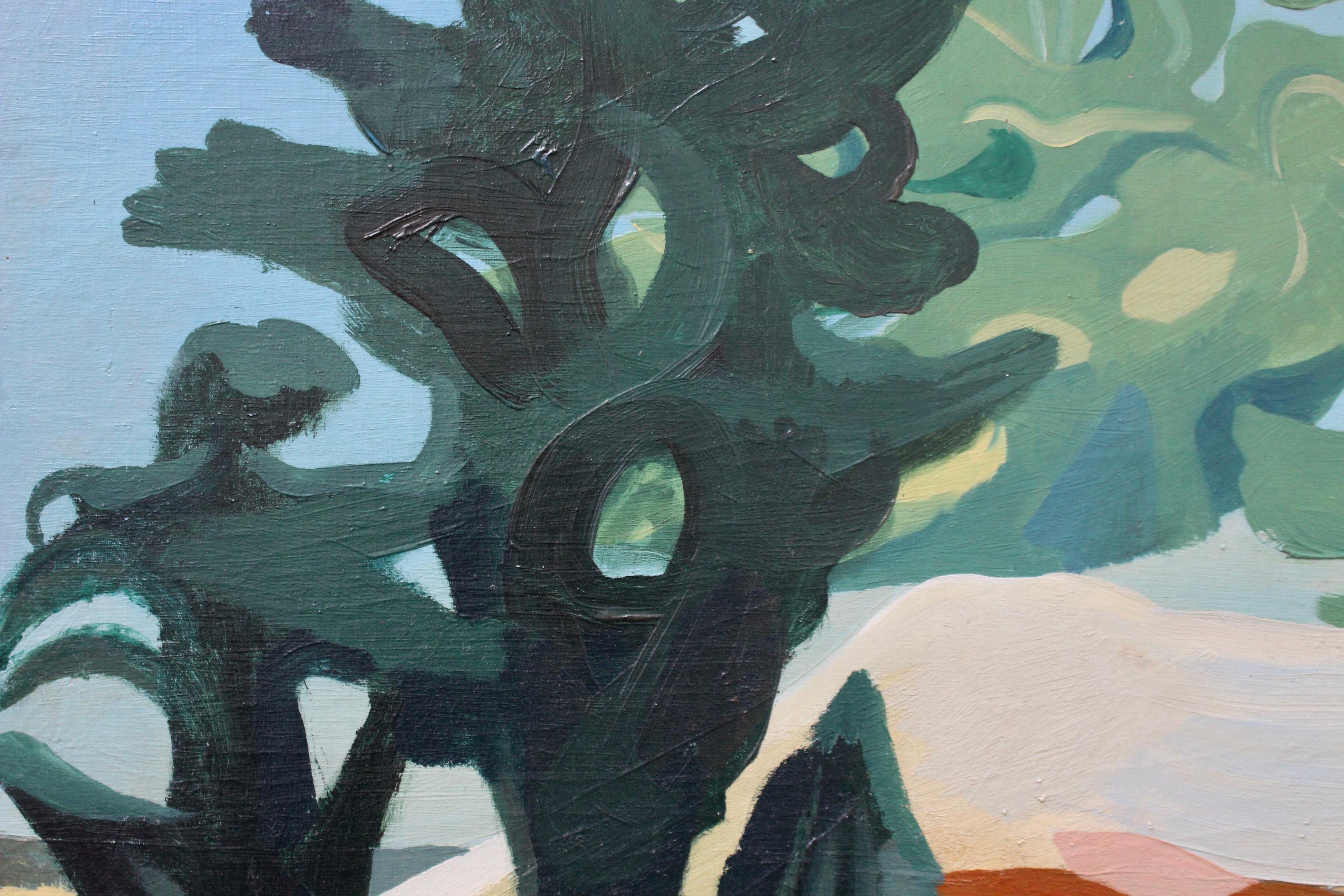 Personaggi in un paesaggio surrealista in vendita 6