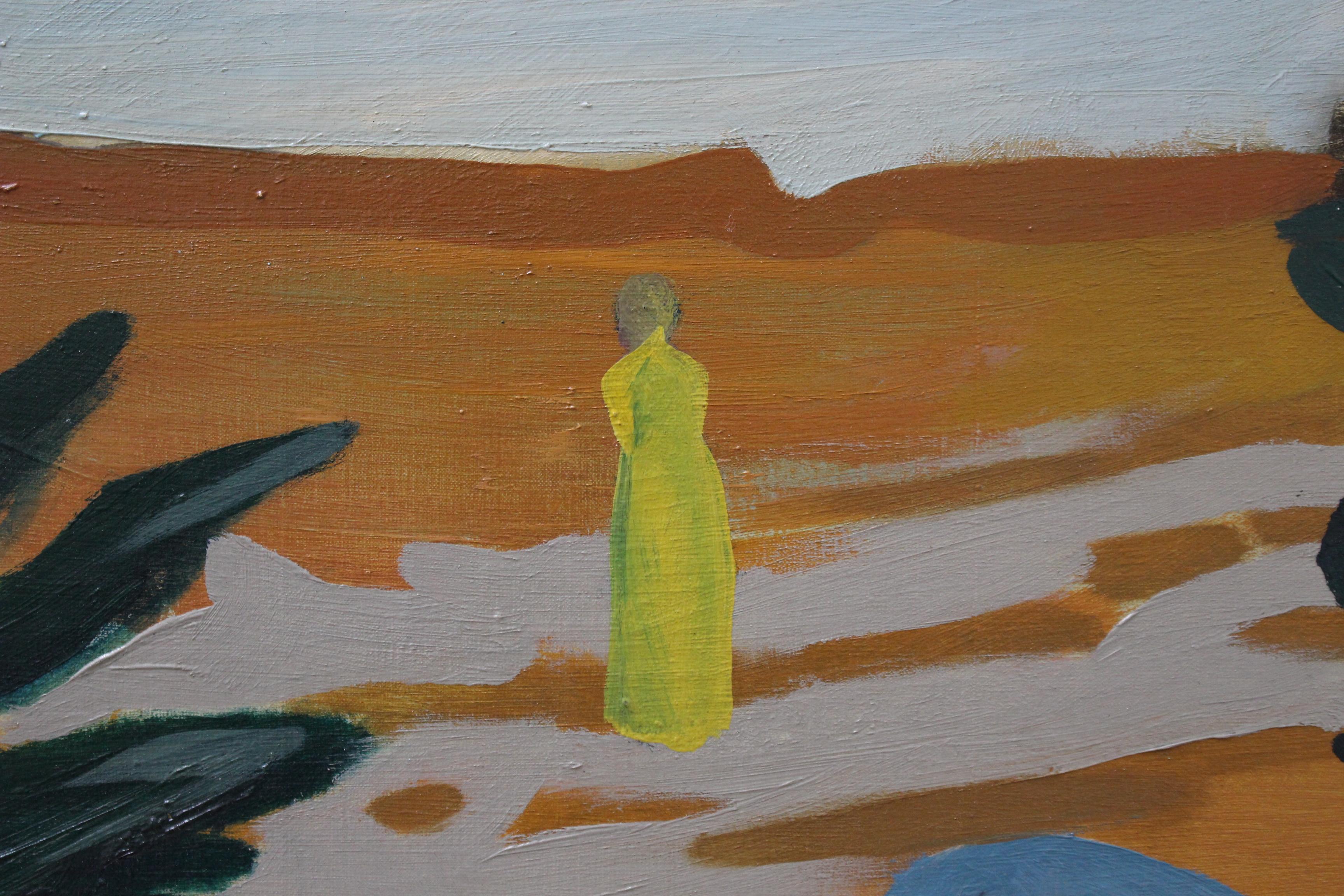 Personaggi in un paesaggio surrealista in vendita 11