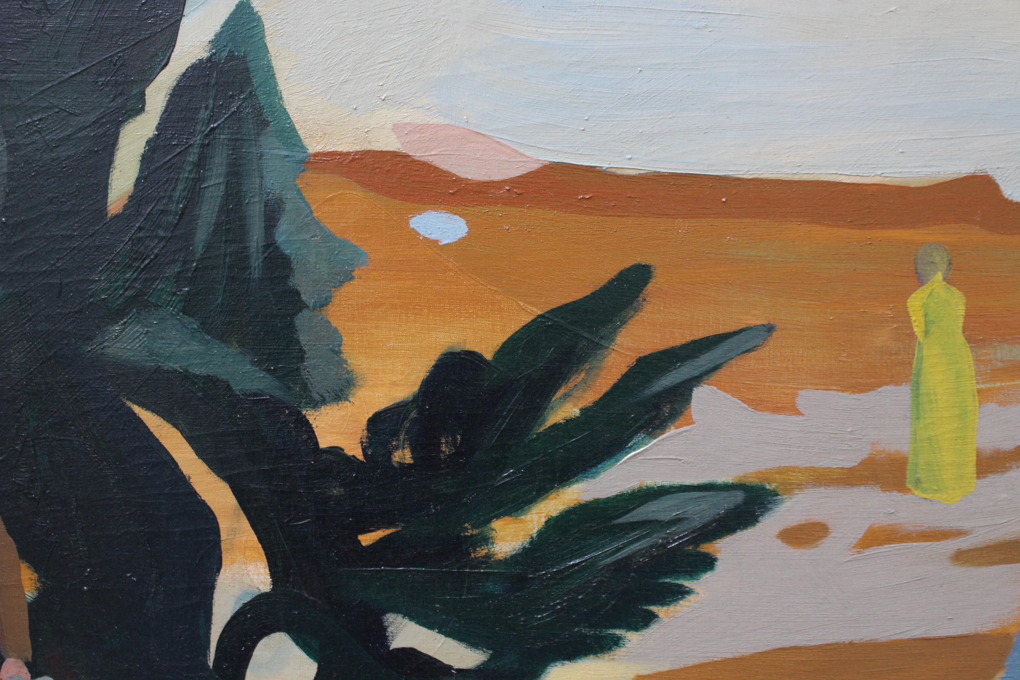 Personaggi in un paesaggio surrealista in vendita 12