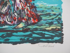 Surrealist Character - Original handsigned lithograph
