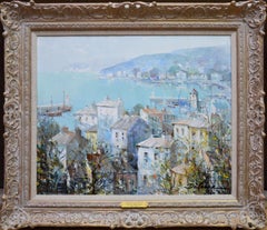 Beaulieu, Cote D'Azur - French Post Impressionist Oil Painting Mediterranean