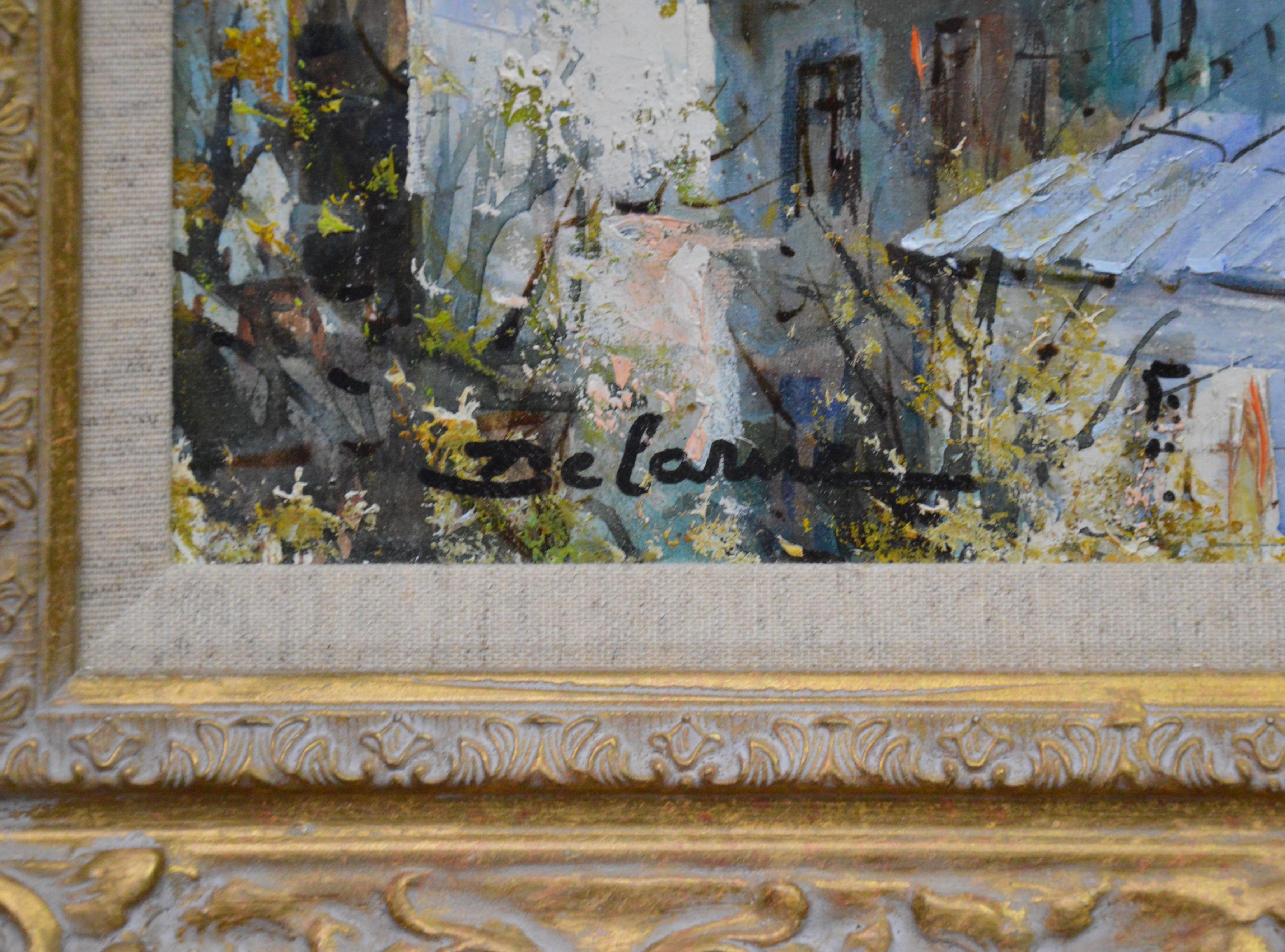 La Seine a Herblay - French Post Impressionist Oil Painting Paris Landscape 2