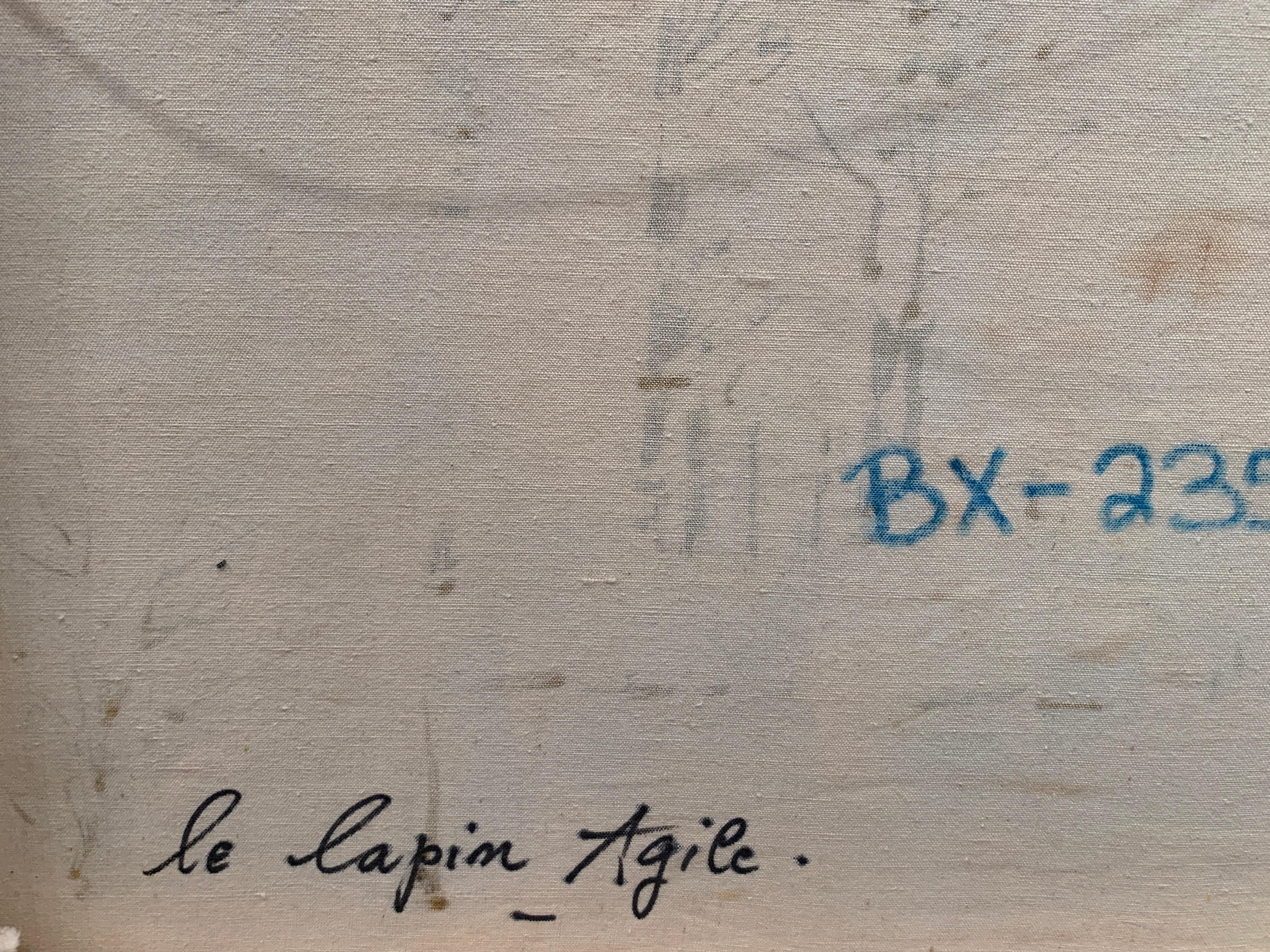 « Le Apin Agile », Lucien Delarue, Impressionniste, Paris, 24 x 29 pouces, huile originale en vente 9