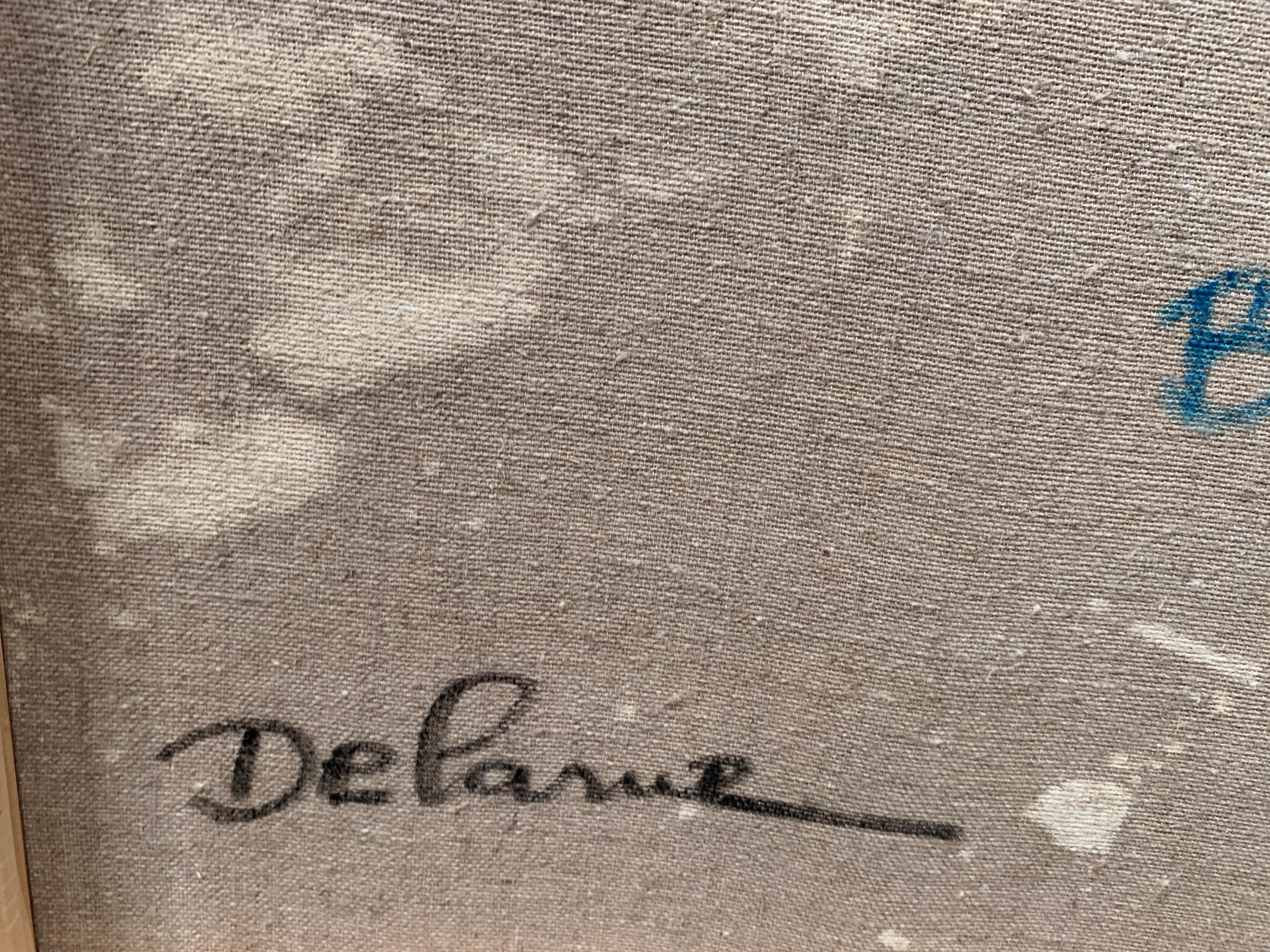 « Le Lapin Agile Montmartre », Lucien Delarue, Impressionniste, Paris, 18x22, Huile en vente 9