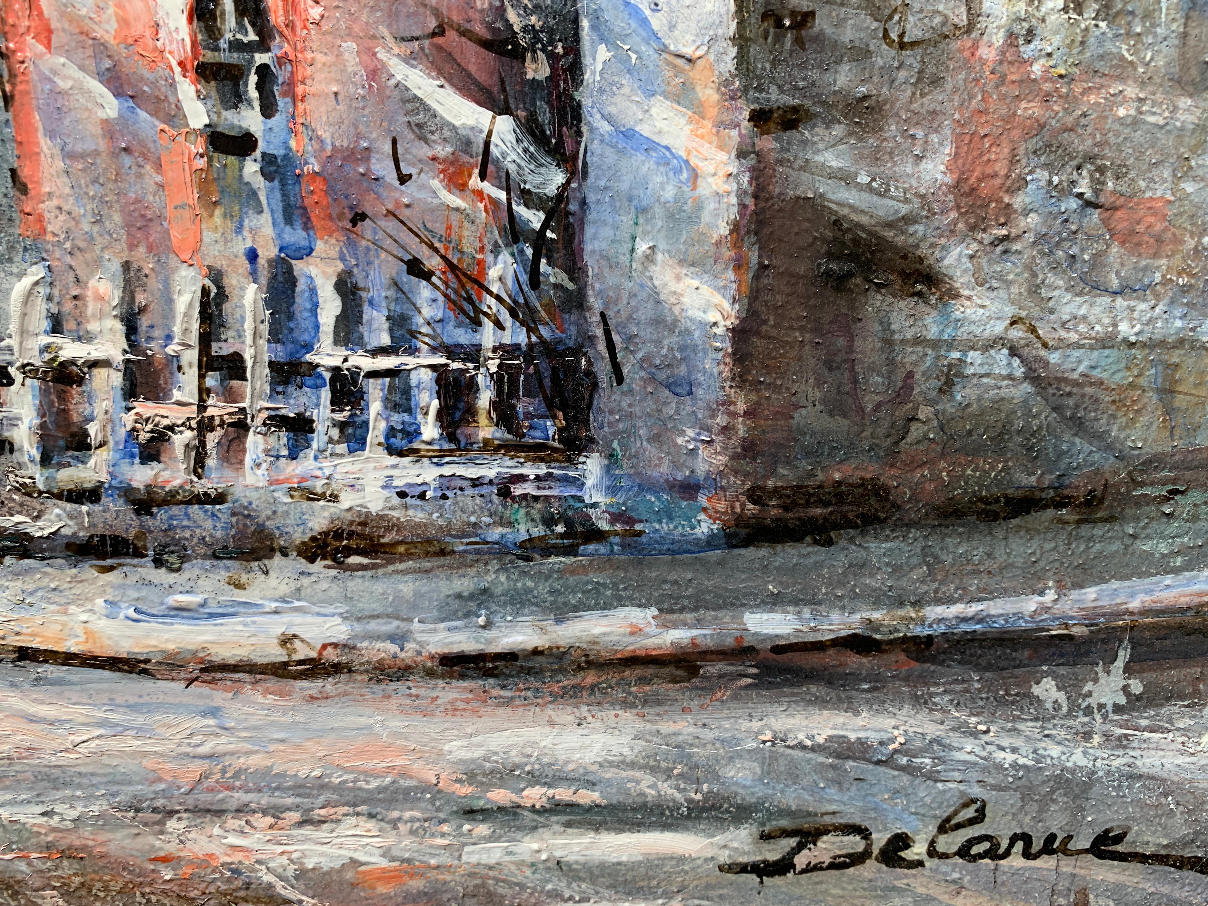 « Le Lapin Agile Montmartre », Lucien Delarue, Impressionniste, Paris, 18x22, Huile en vente 2