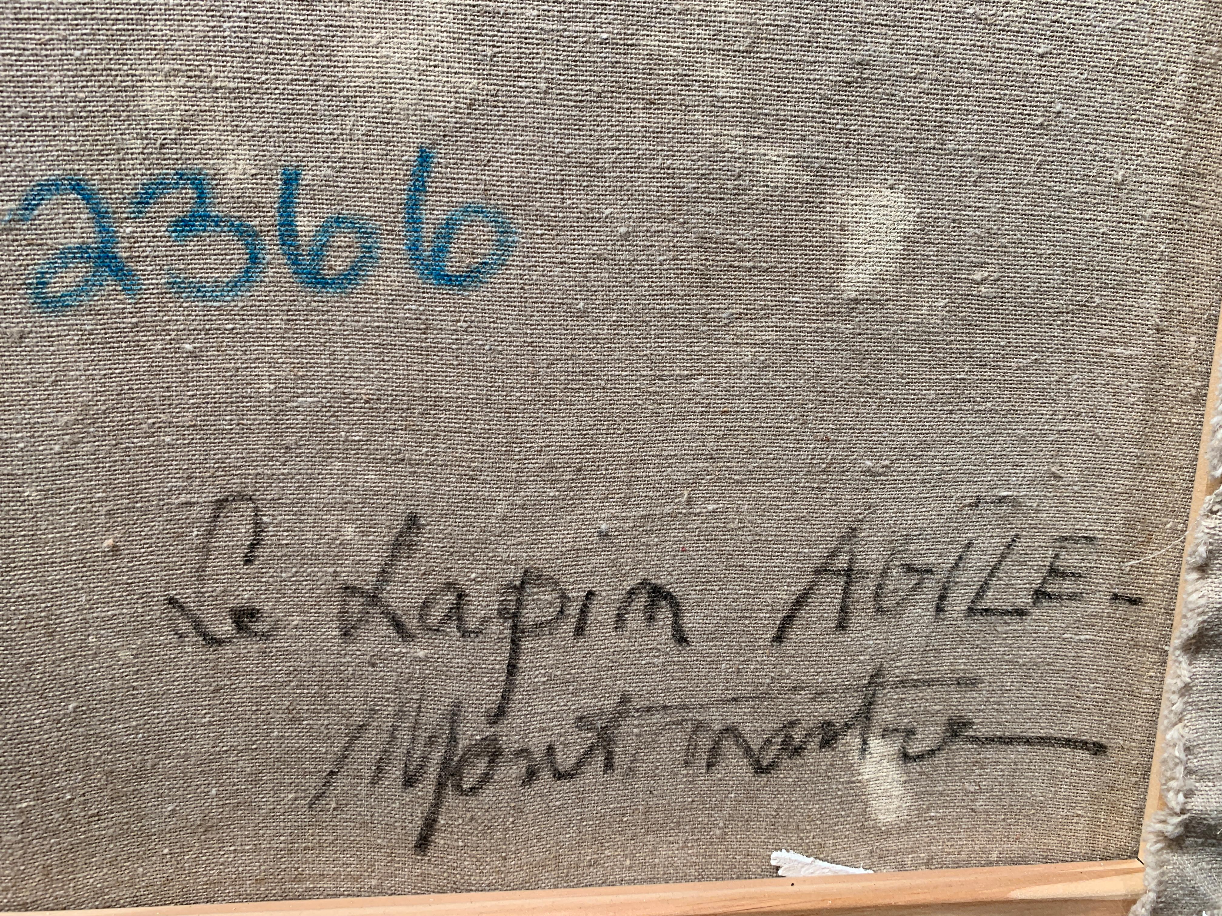 « Le Lapin Agile Montmartre », Lucien Delarue, Impressionniste, Paris, 18x22, Huile en vente 8