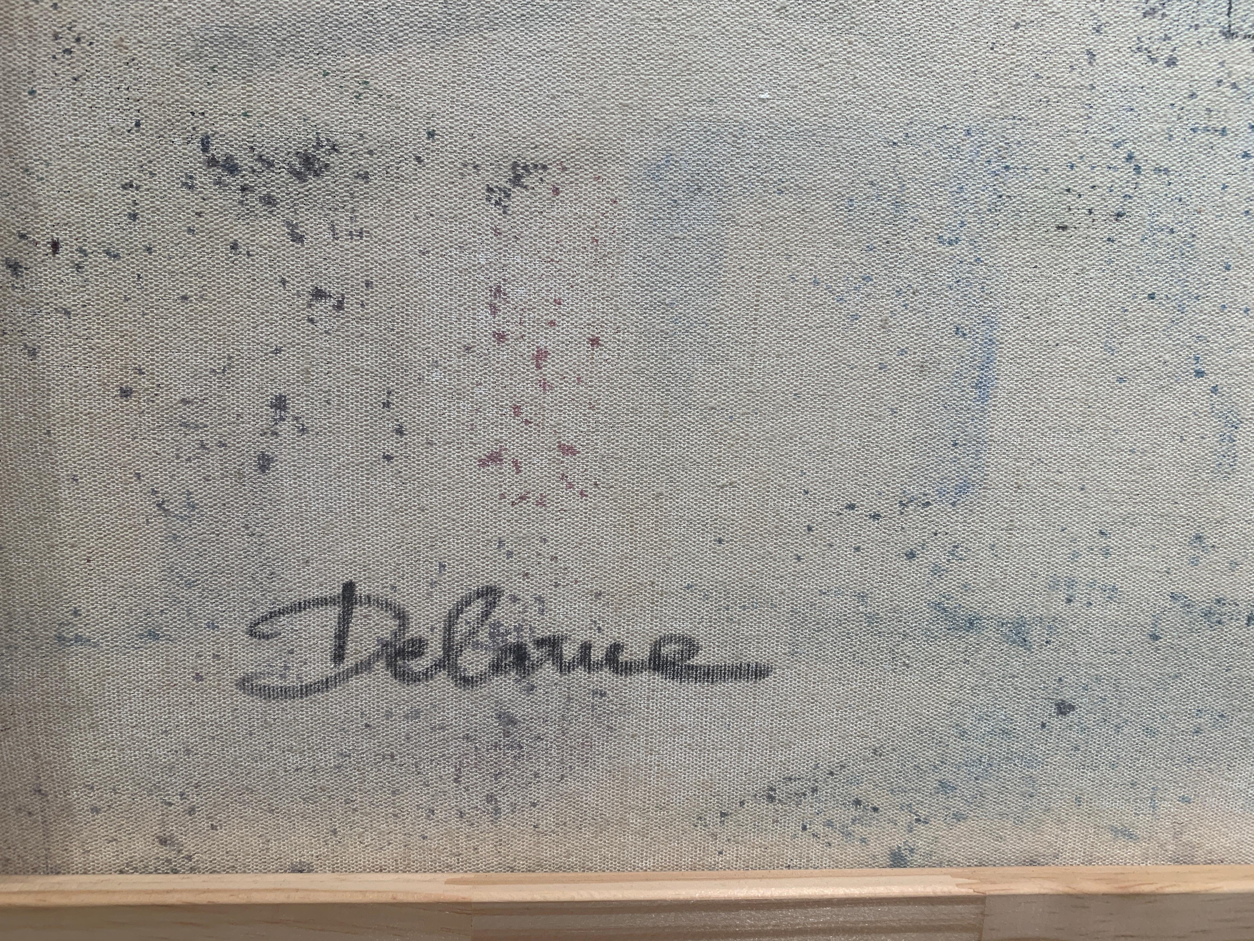 « Rue de Saules, Monmartre », Lucien Delarue, impressionniste, Paris, 24x29 pouces, huile en vente 6