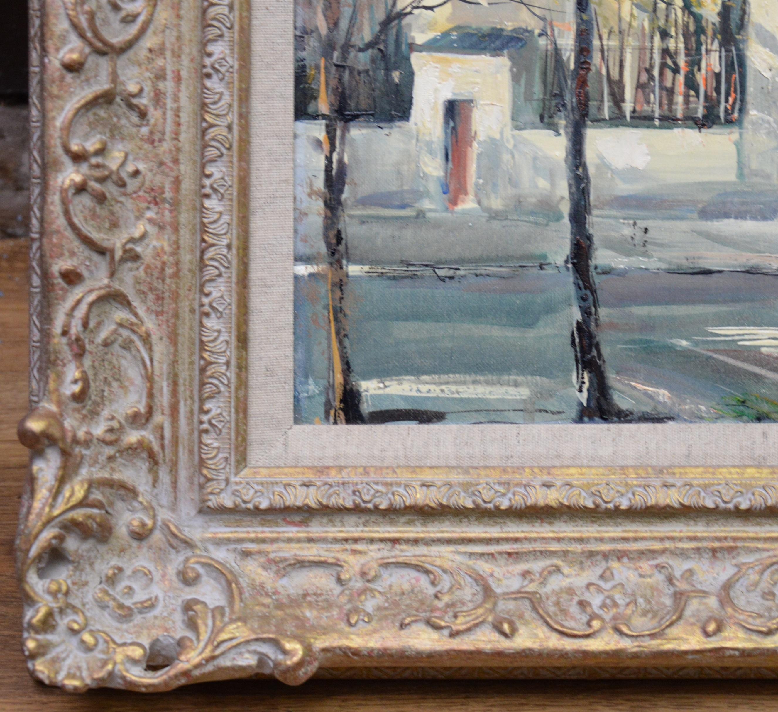 Rue Lepic, Montmartre - French Post Impressionist Oil Painting Paris Landscape 1