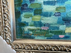 Mid-20th Century Impressionist Landscape Oil Painting, Framed