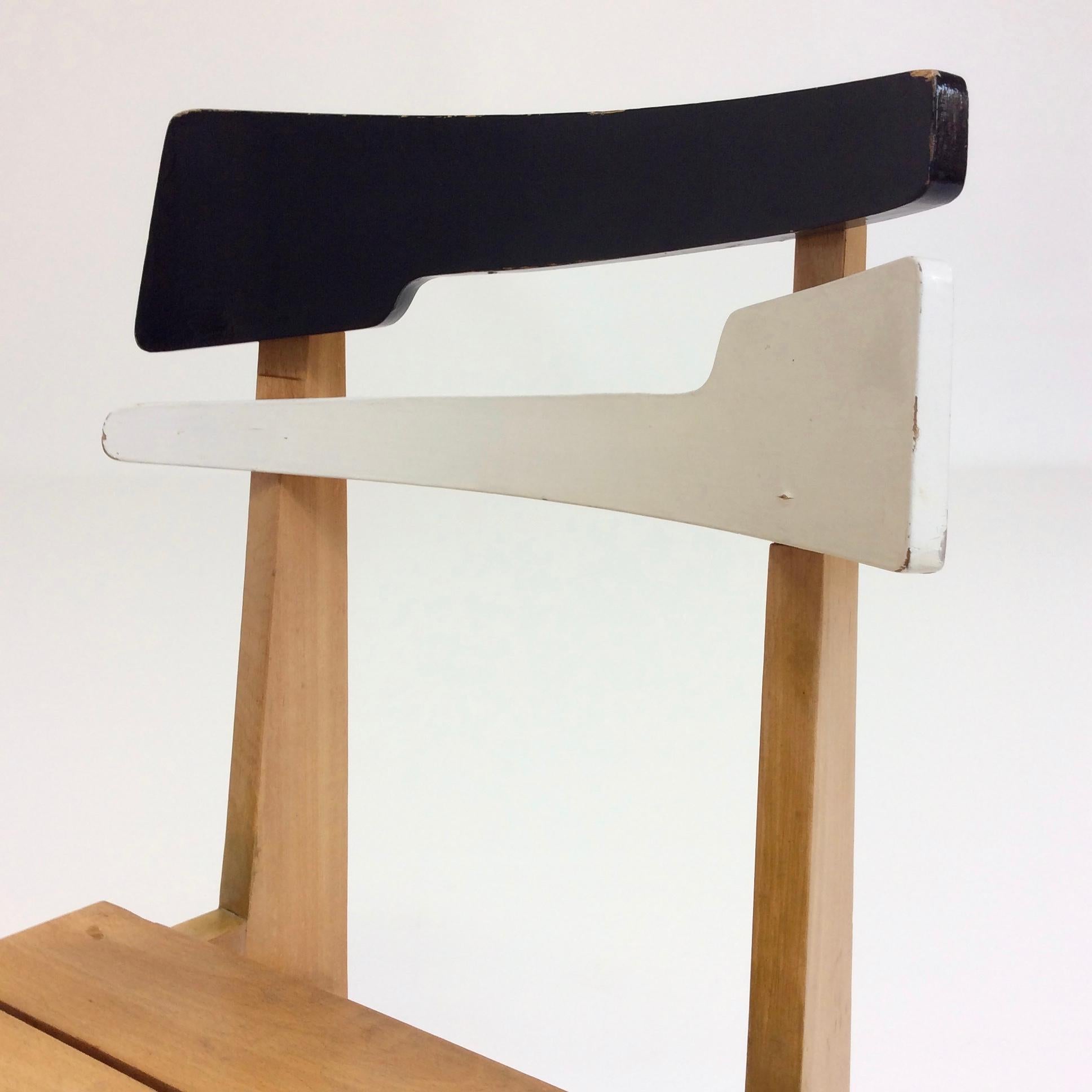 Wood Lucien Engels Chair B Model, 1957, Belgium