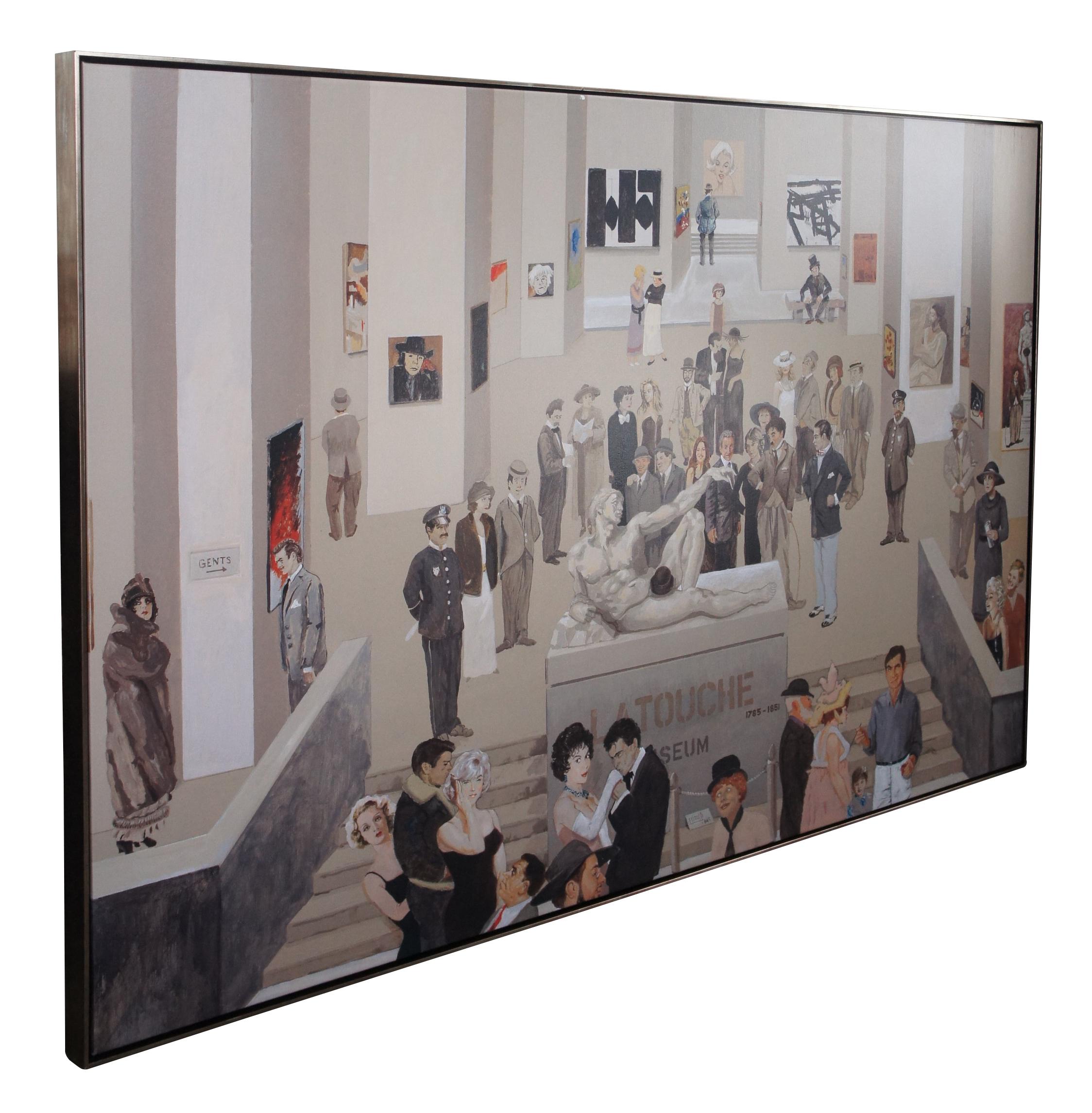 A large and impressive giclee titled The Inauguration of Citizen La Touche from the series At the Museum. Measure: 81