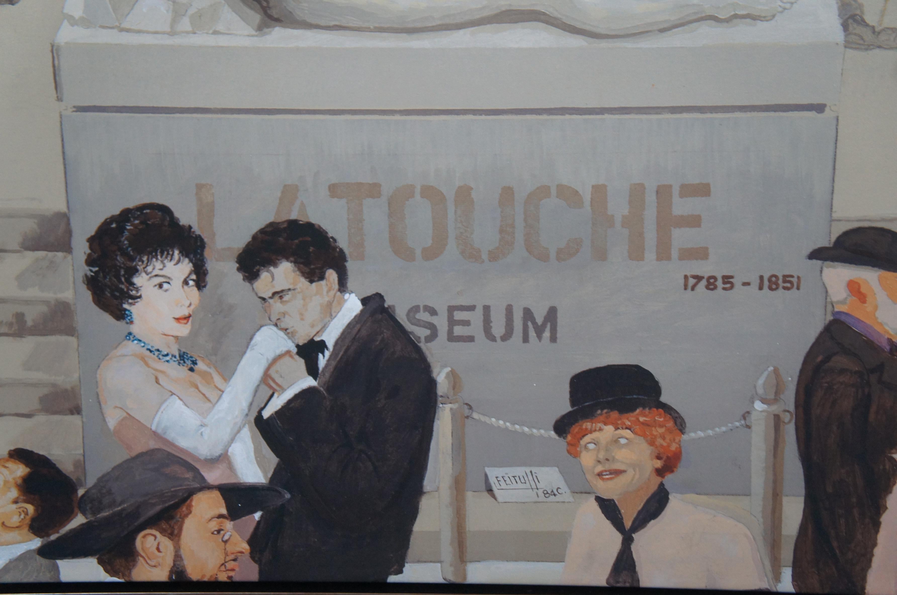Lucien Feitussi French Museum Giclee the Inauguration of Citizen La Touche For Sale 2