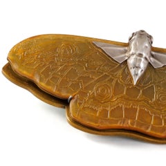 Lucien Gaillard Cuerno Tallado "Grand Paon de Nuit" Sujetapapeles