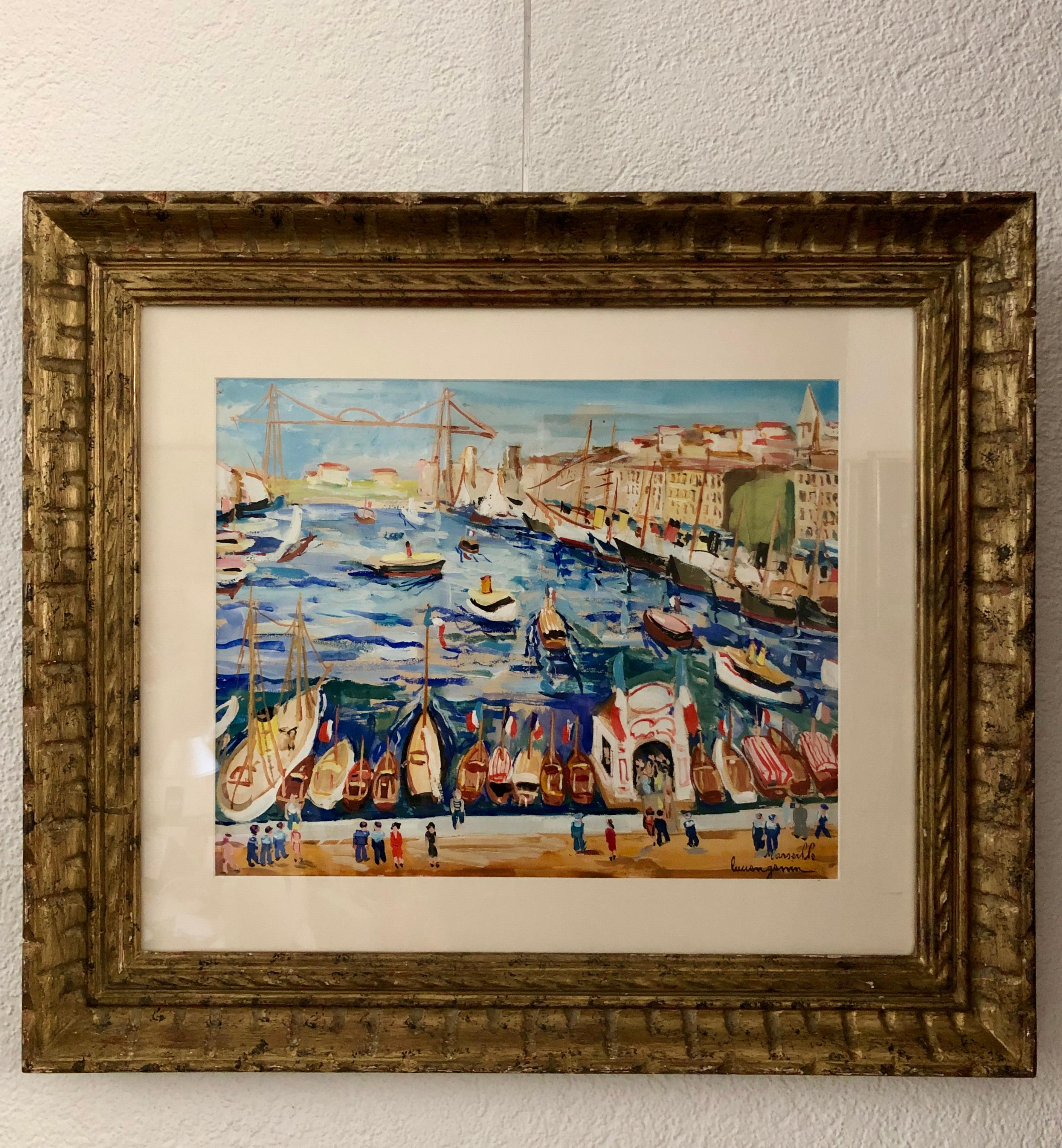 Marseille - Painting by Lucien Genin
