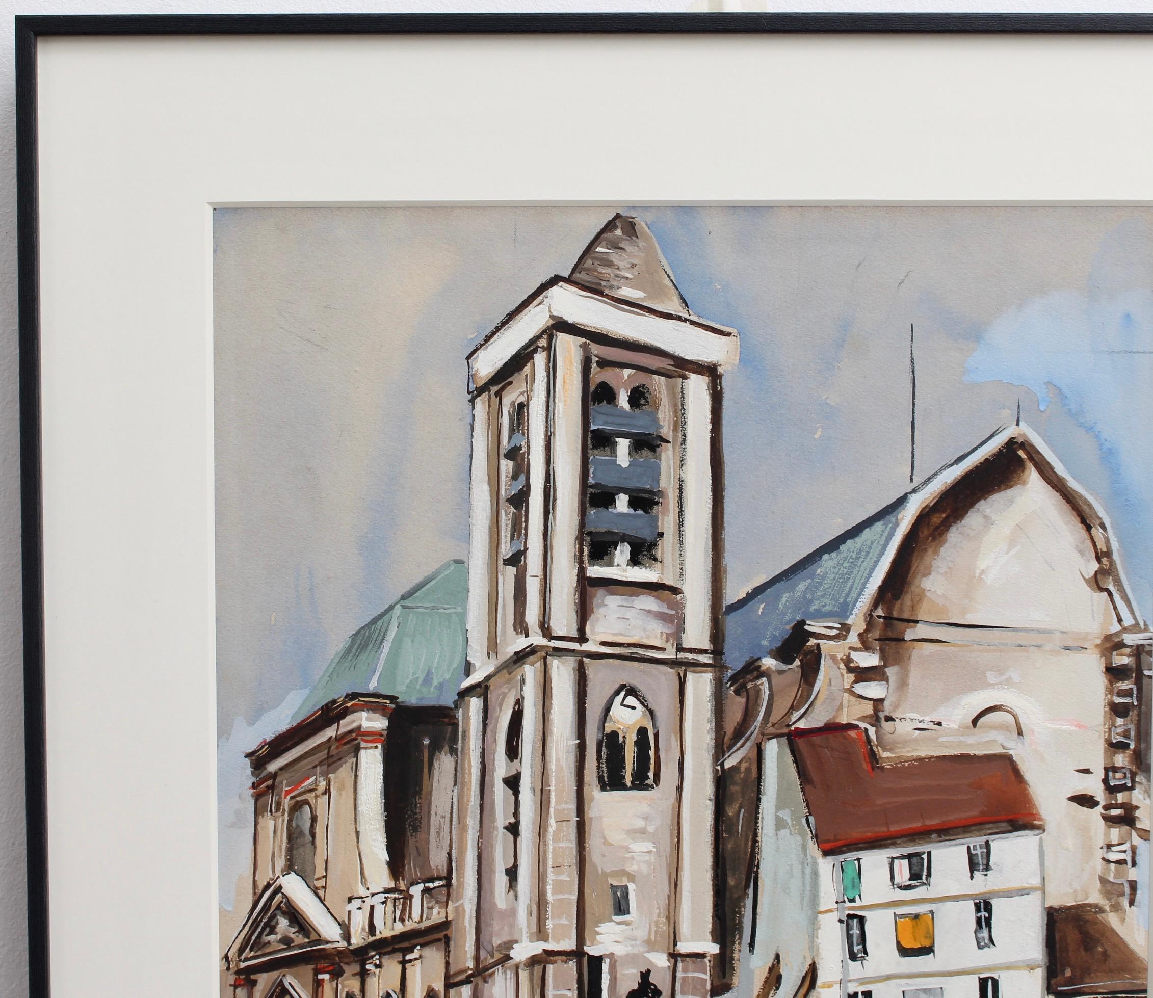 Church of Saint-Nicolas du Chardonnet in Paris (Expressionismus), Painting, von Lucien Génin