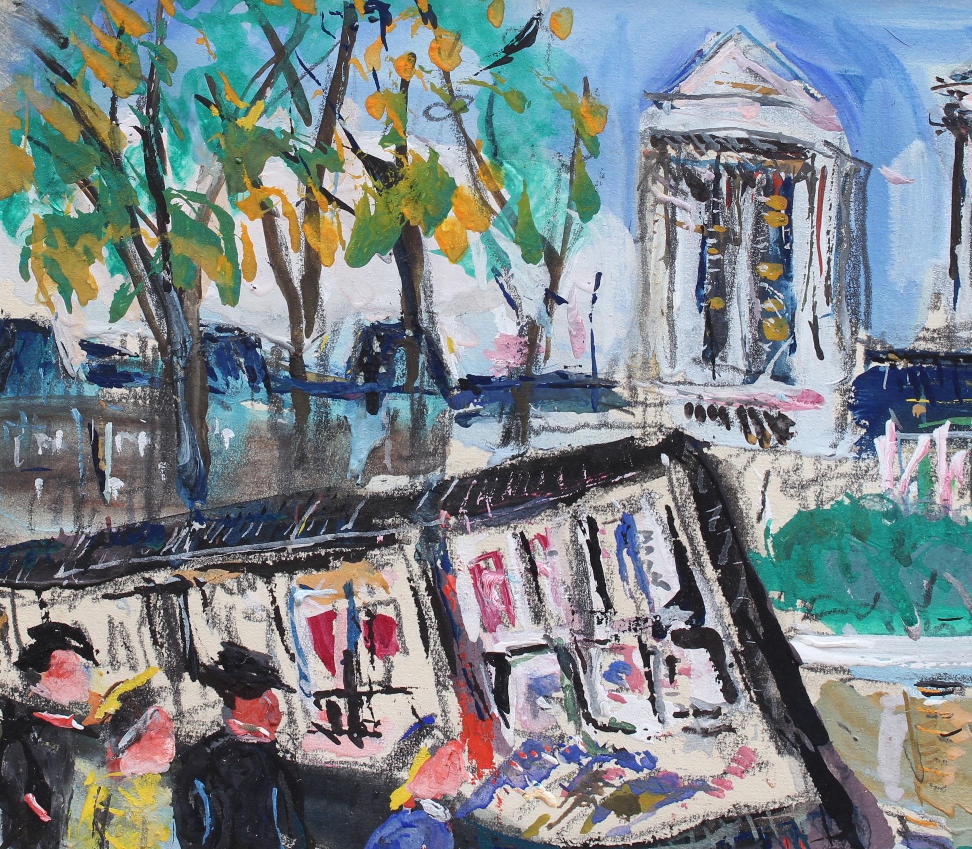 Paris Booksellers (Bouquinistes) Along the River Seine For Sale 5