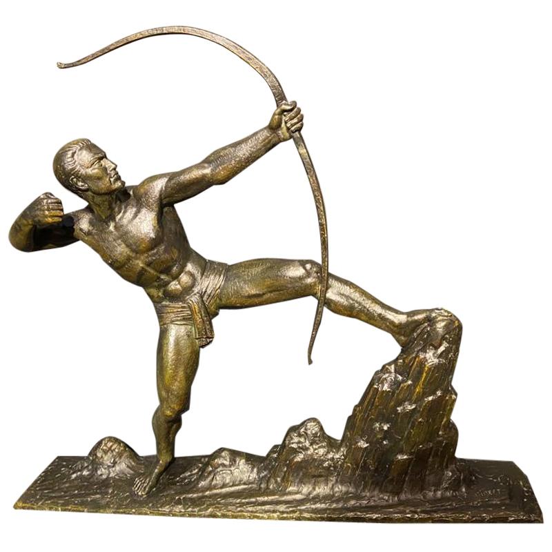 Art Deco Male Archer at 1stDibs art deco archer, archers metal deco