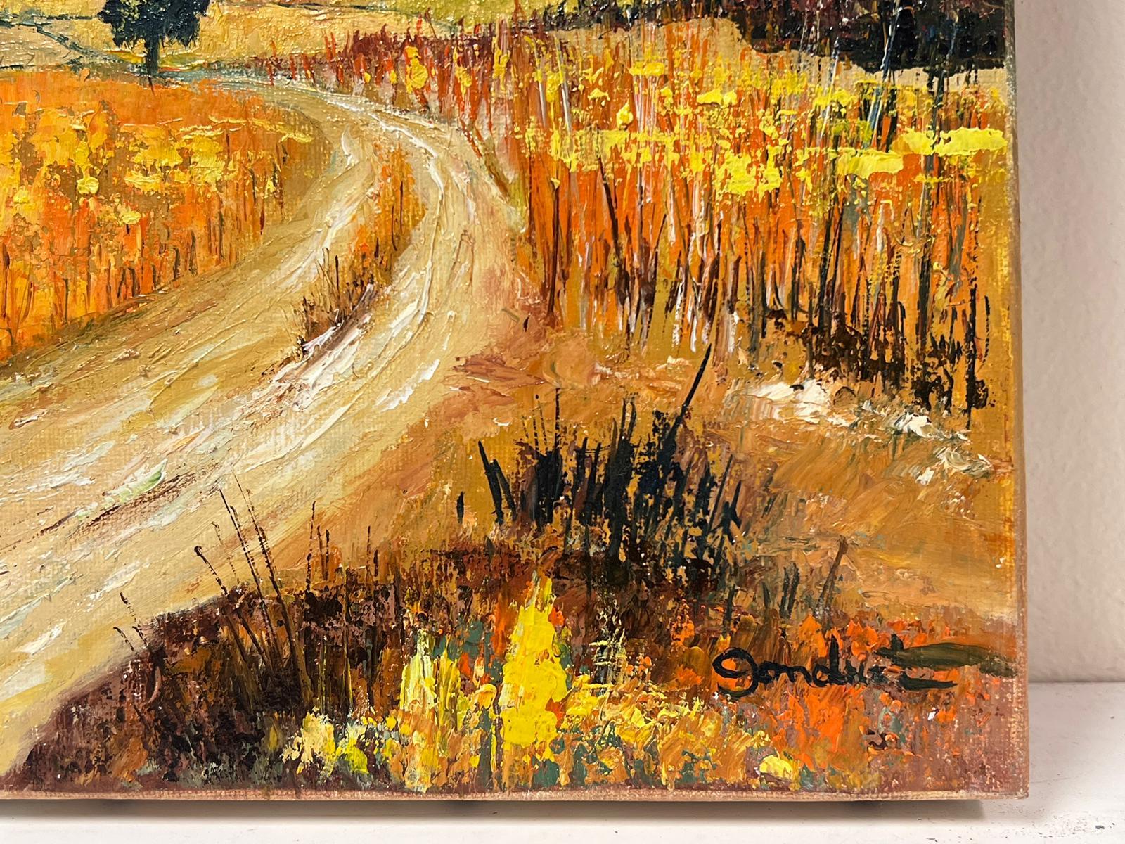 Corsica
firmato da Lucien Gondret (francese 1941-2023)
olio su tela firmato, senza cornice
tela: 13 x 18 pollici
provenienza: proprietà dell'artista, Francia
condizioni: ottime e solide condizioni