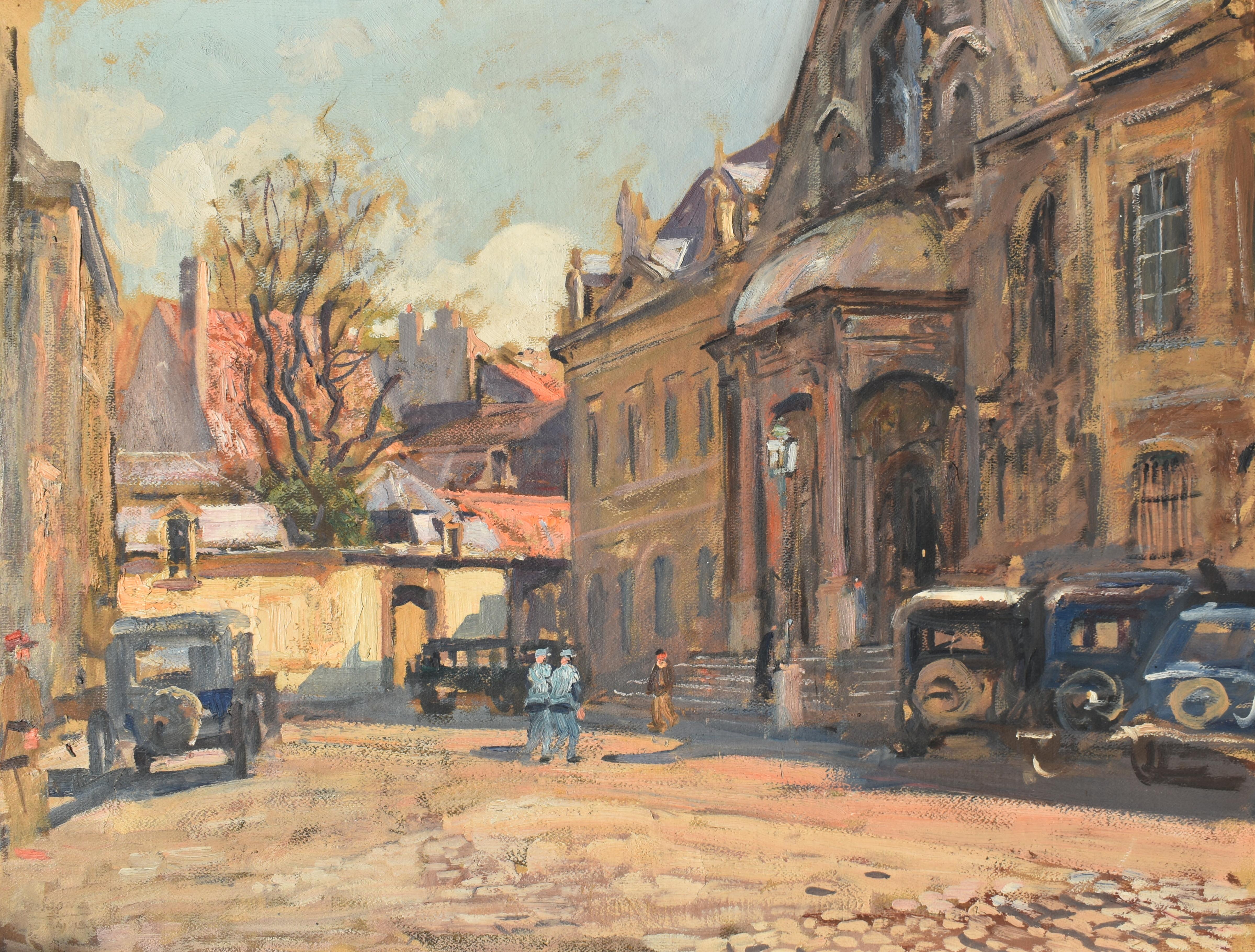 Lucien Hector JONAS (1880-1947)  Französisches postimpressionistisches Ölgemälde von Dijon – Painting von Lucien Hector Jonas 