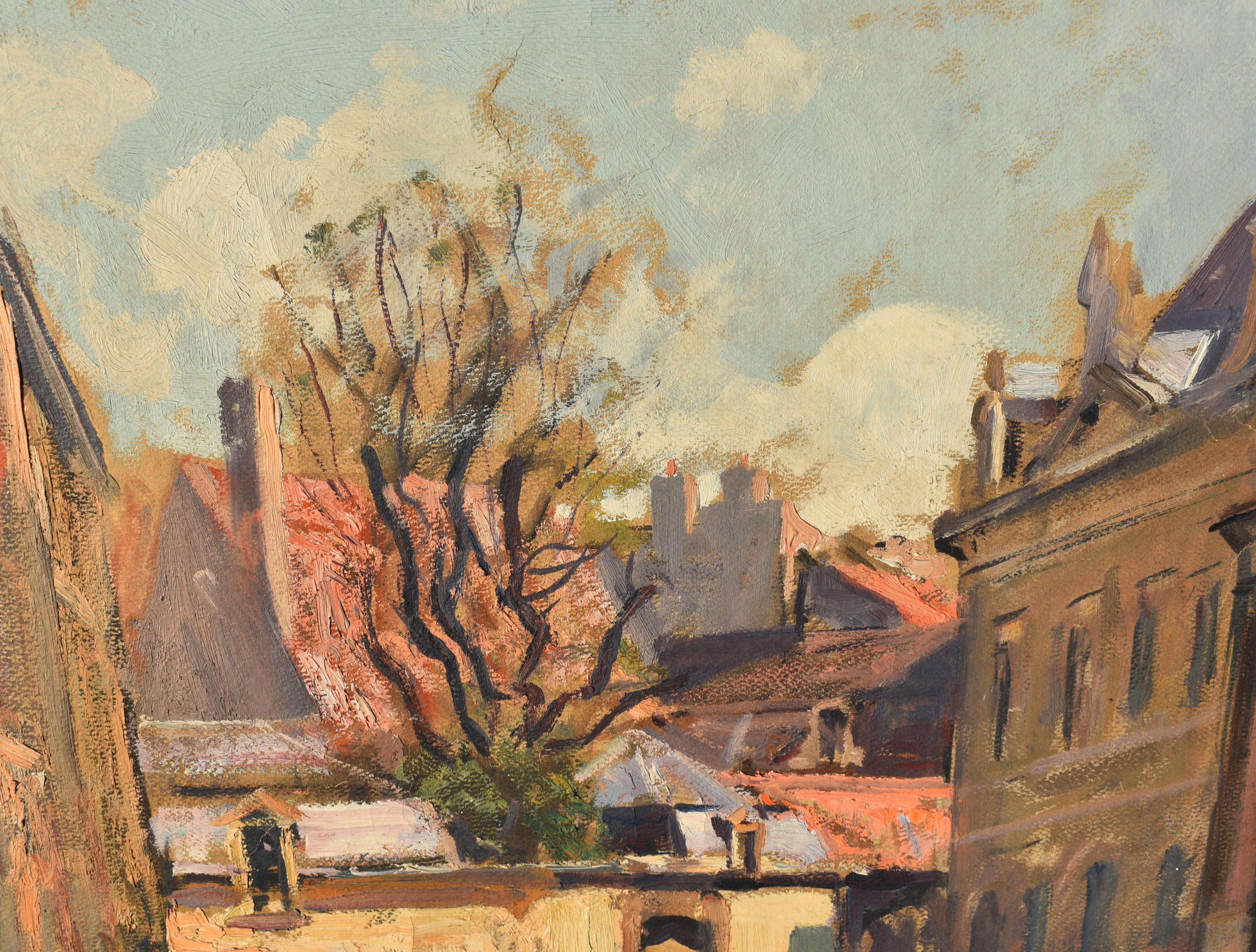 Lucien Hector JONAS (1880-1947)  Französisches postimpressionistisches Ölgemälde von Dijon im Angebot 1