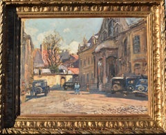 Lucien Hector JONAS (1880-1947)  Dijon Pintura al óleo postimpresionista francesa