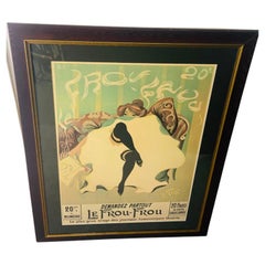 Lucien Henri Weil " WEILUC" Le Frou Frou French Vintage Poster, Wall Art