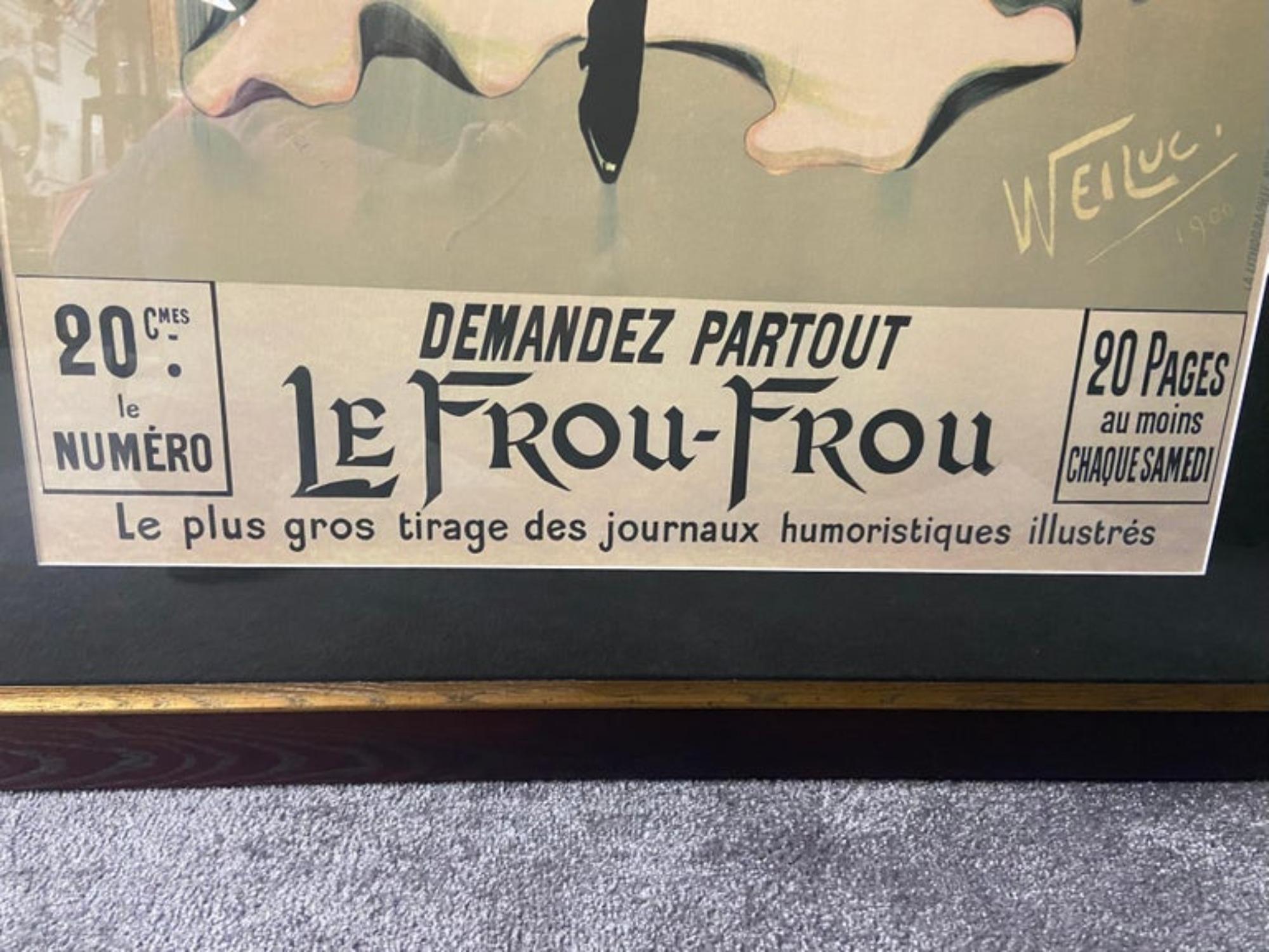 Lucien Henri Weil „ WEILUC“ Le Frou Französisches Vintage-Poster, Wandkunst im Angebot 2