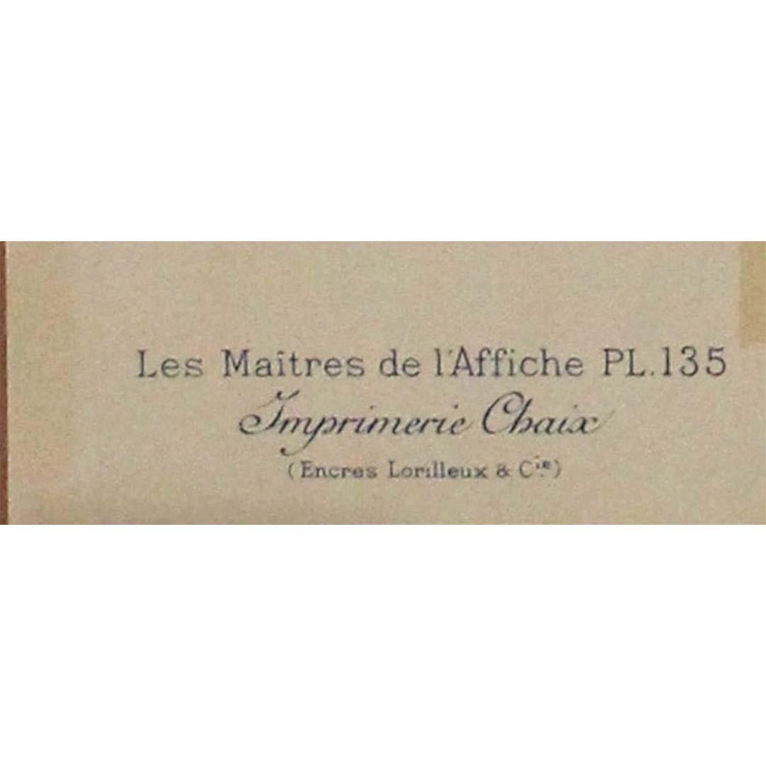 1895 Originalplakat für Absinthe Mugnier von Lefèvre - Les Maîtres de l'Affiche im Angebot 1