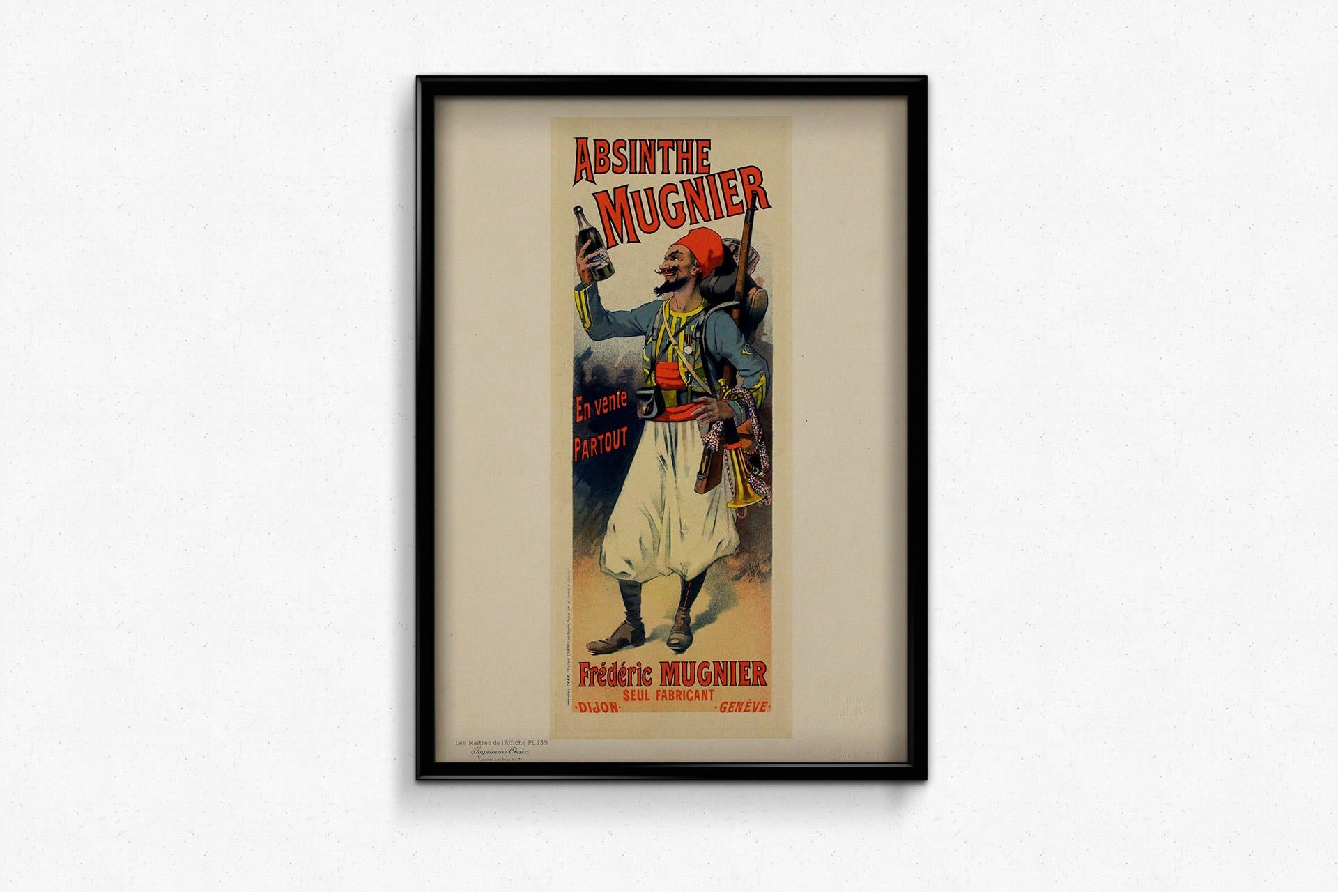 1895 Originalplakat für Absinthe Mugnier von Lefèvre - Les Maîtres de l'Affiche im Angebot 2