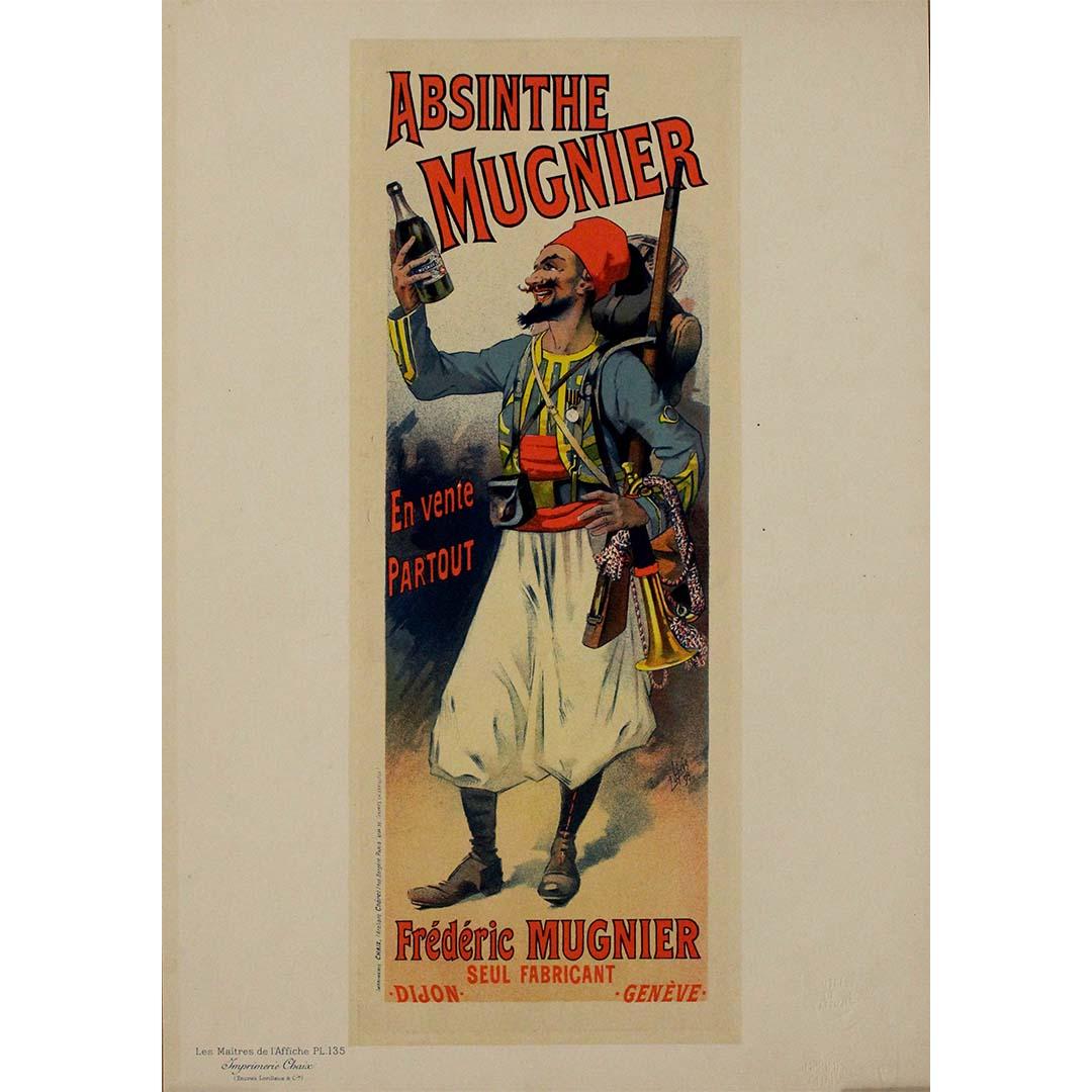 1895 Originalplakat für Absinthe Mugnier von Lefèvre - Les Maîtres de l'Affiche