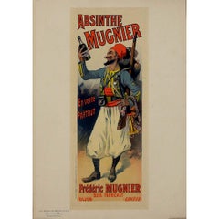 1895 Originalplakat für Absinthe Mugnier von Lefèvre - Les Maîtres de l'Affiche
