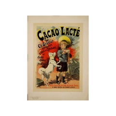 1896 Les Maîtres de l’Affiche poster Lucien Lefèvre Cacao lacté de Ch. Gravier