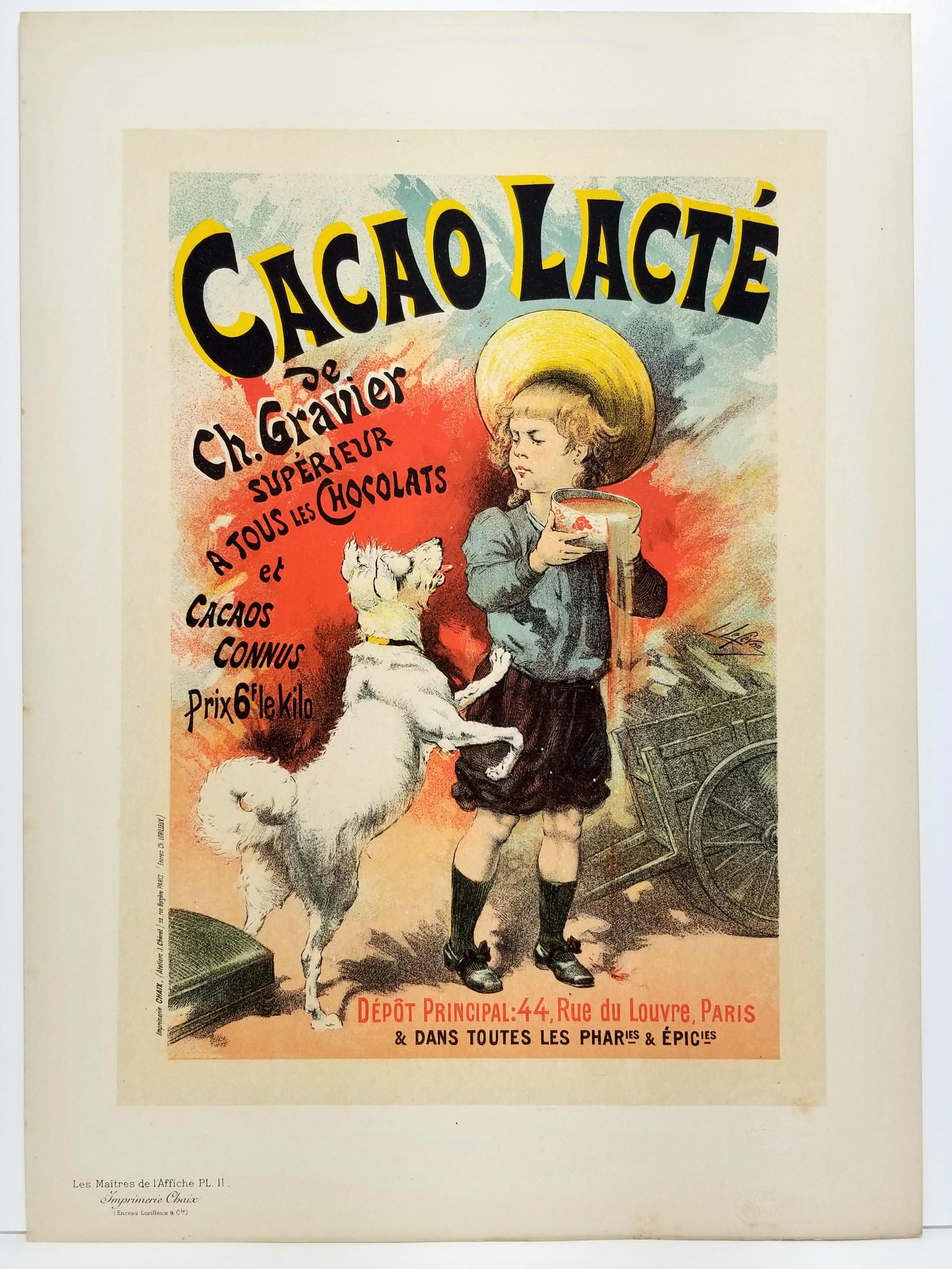 Cacao lacté, de Ch. Gravier. - Print by Lucien Lefevre