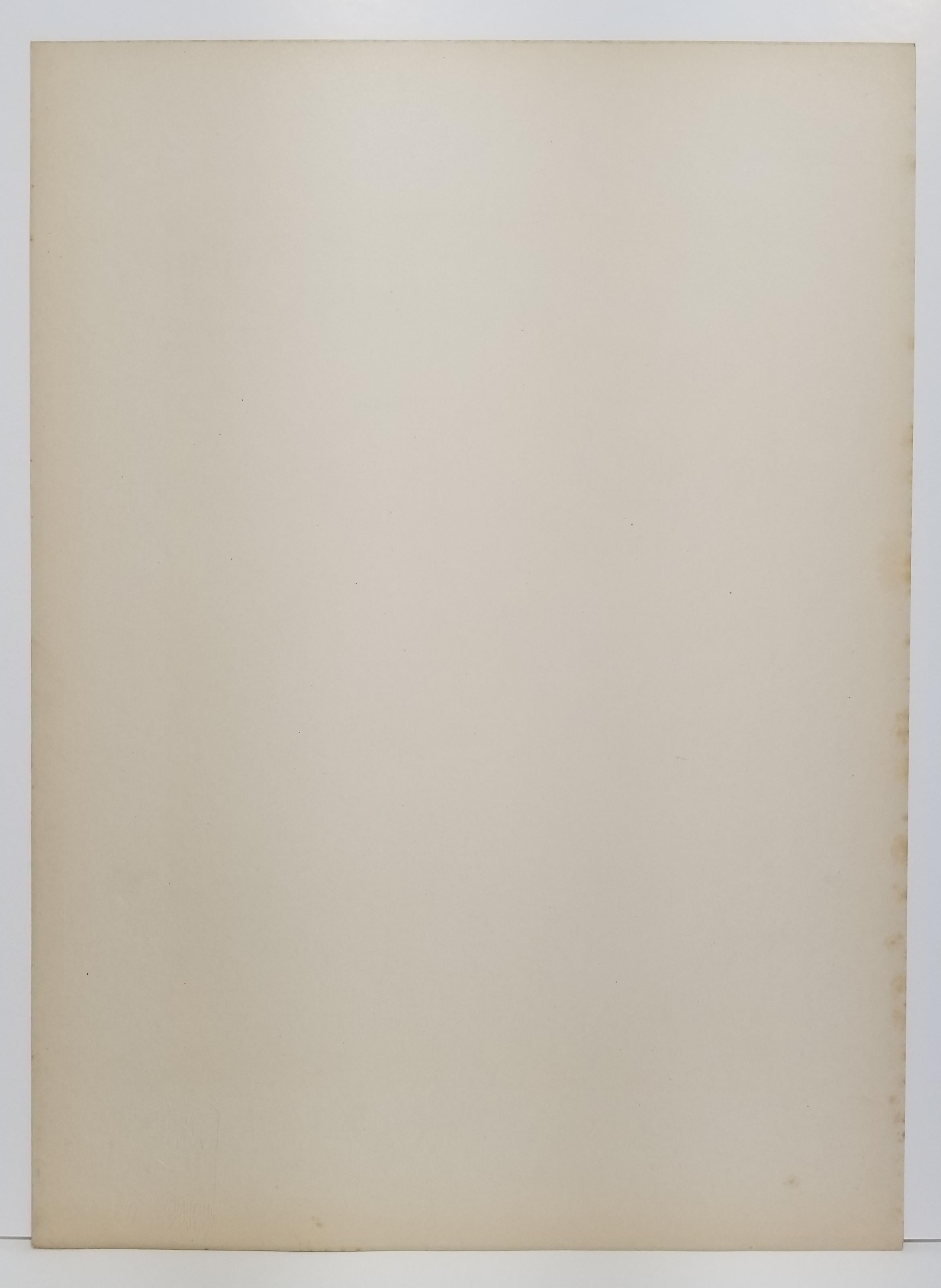 Lucien Lefevre
Varennes 1850 † c.1902
CACAO lacté, de ch. Gravier. 1893-1895. H400xL290mm.
Litografia stampata a colori su carta vélin. 
Buono stato generale, carta leggermente ossidata, rari segni di usura ai margini. 
Planche n°11 du premier
