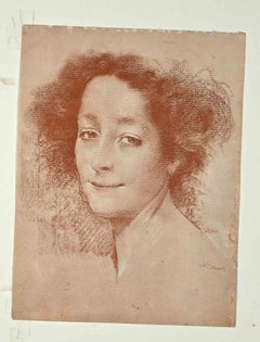 Le portrait -  Lithographie de L. Levy-Dhurmer - 1909 environ