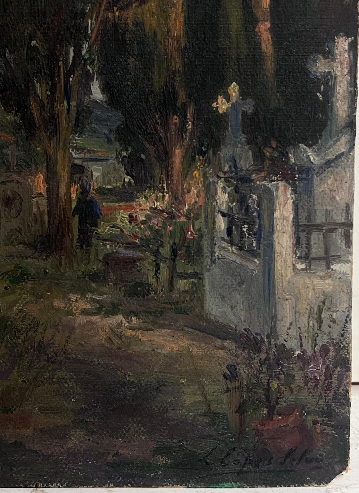 St. Georges, Royan
di Lucien Lopes Silva (francese, 1862-1945)
olio firmato su carta intelata sottile, senza cornice
carta telata sottile: 10 x 7 pollici
iscritto al verso
provenienza: collezione privata
condizioni: bordi fragili e usurati ma
