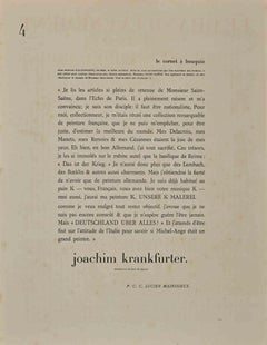 Dancer - Original Lithograph by Lucien Mainssieux - Early 20th Century