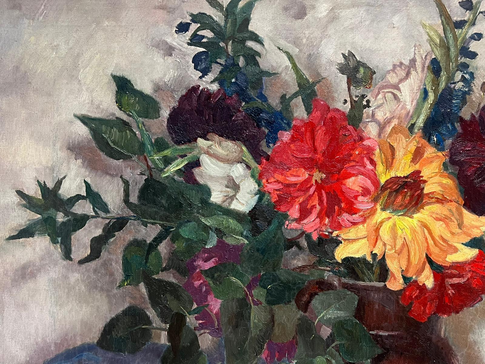 Floral Still Life
French Impressionist, circa 1930's
by Lucien Martial, signed 
oil on canvas, unframed
canvas: 24 x 32 inches
provenance: private collection, France
condition: very good and sound condition