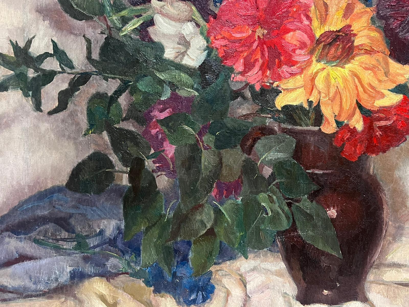 Floral Still Life
French Impressionist, circa 1930's
by Lucien Martial, signed 
oil on canvas, unframed
canvas: 24 x 32 inches
provenance: private collection, France
condition: very good and sound condition