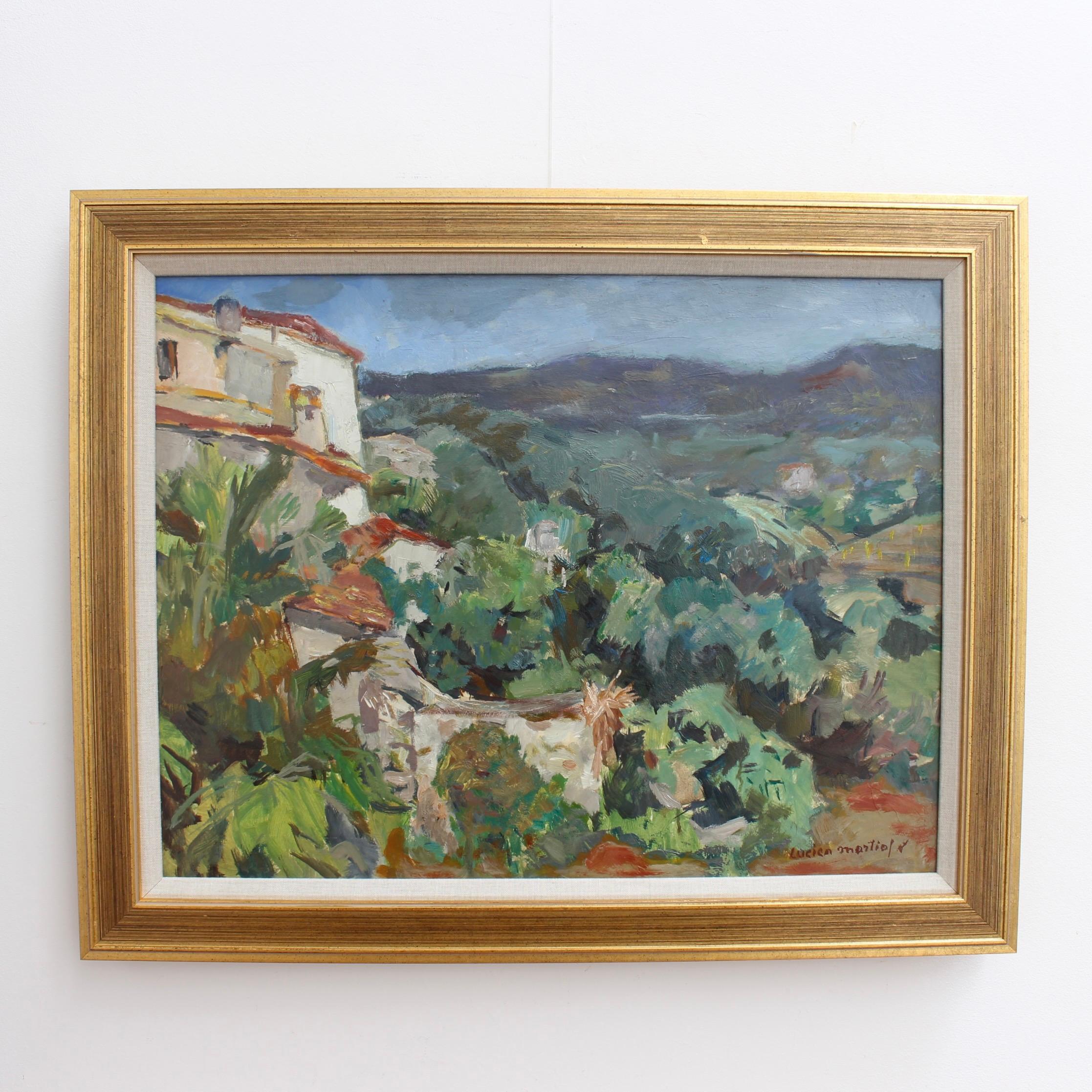 The Valley in Biot Côtes d'Azur - Painting by Lucien Martial