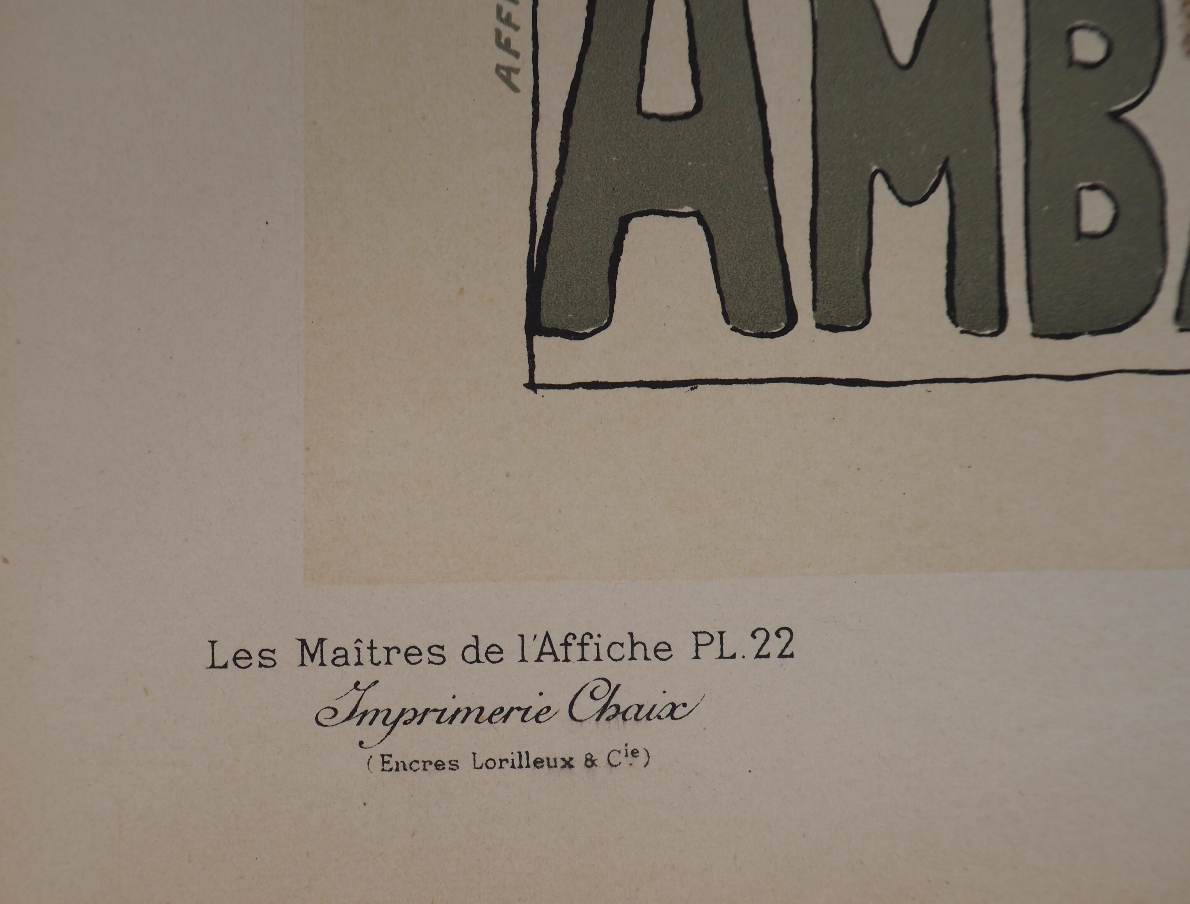 Lucien Métivet
Eugénie Buffet (Ambassadeurs)

Stone lithograph
Printed signature in the plate
On vellum 
Size 39 x 29 cm (c. 15.3 x 11.4
