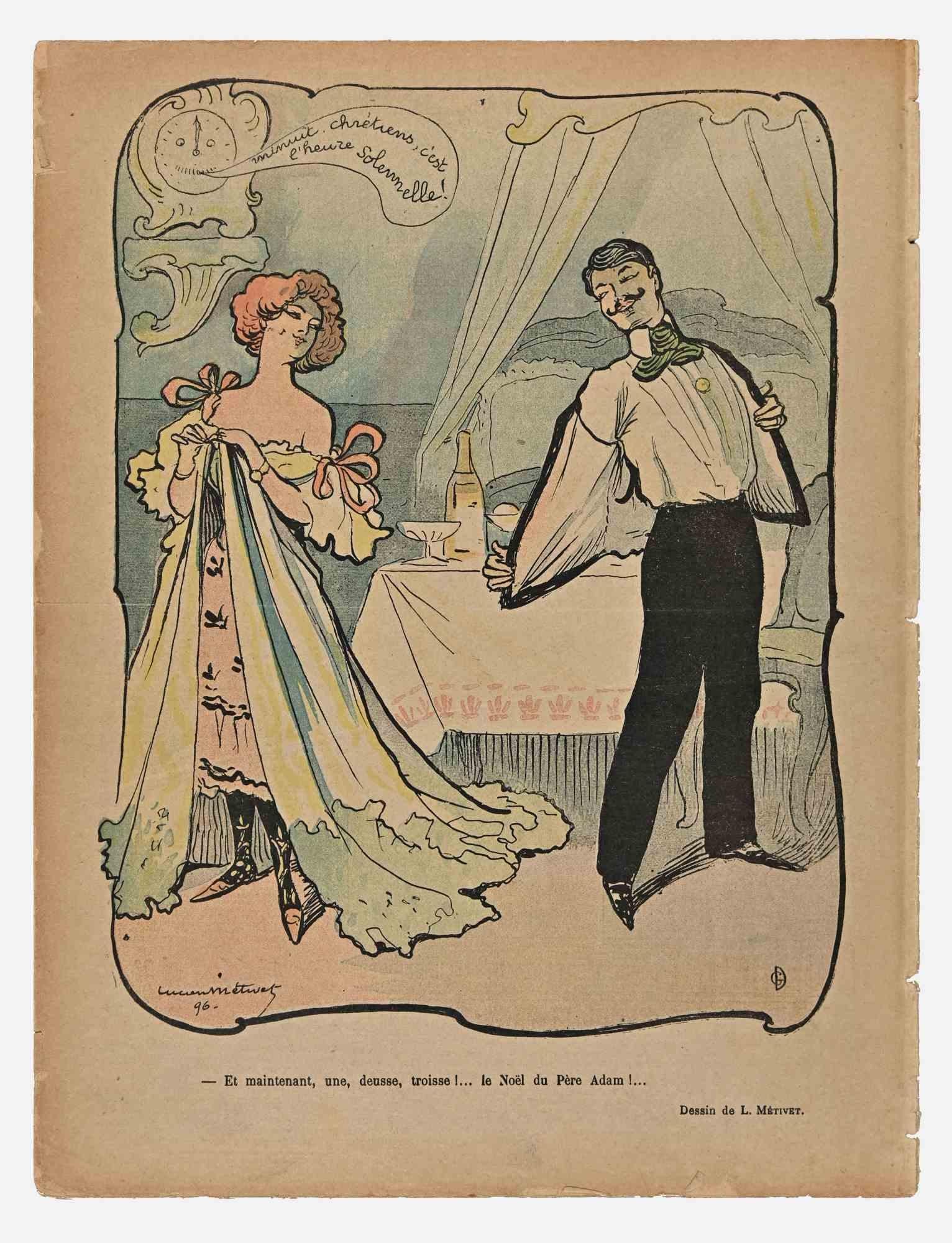 Le Rire - Revista Vintage Comic - Print de Lucien Métivet