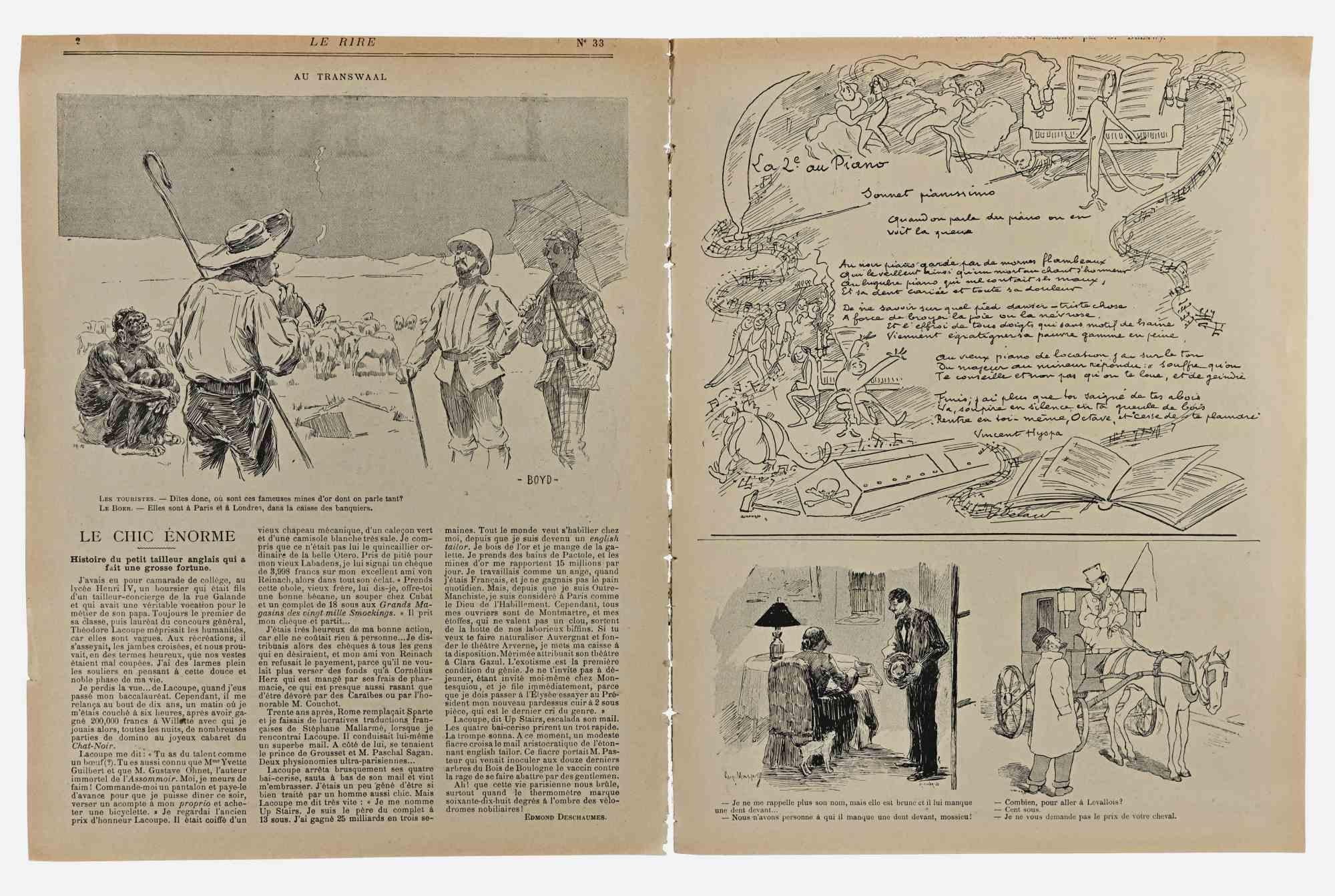 Le Rire - Vintage Comic Magazine - Moderne Print par Lucien Métivet 