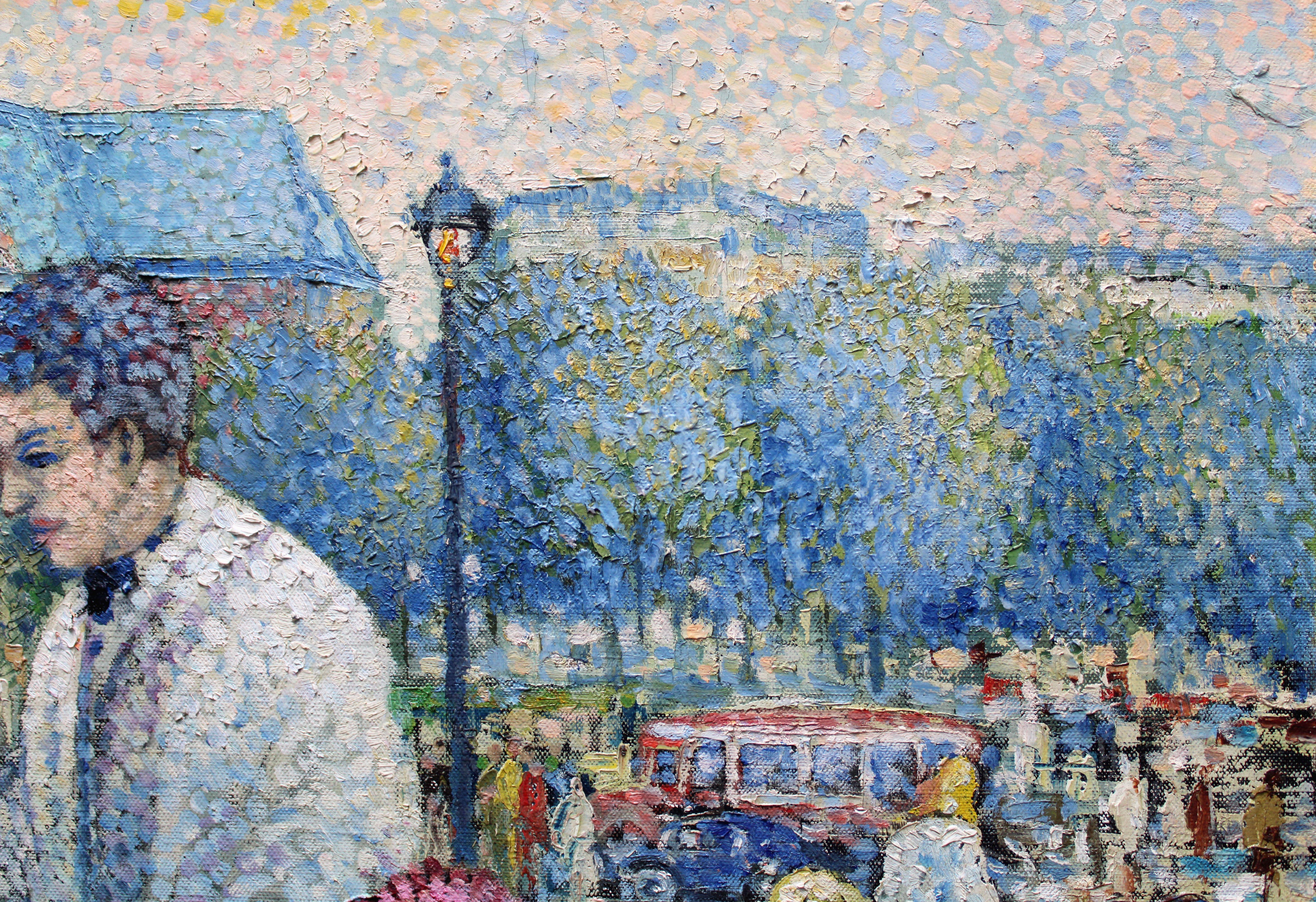 Saint-Germain-des-Prés. 1946. Oil on canvas, 73x92 cm For Sale 14